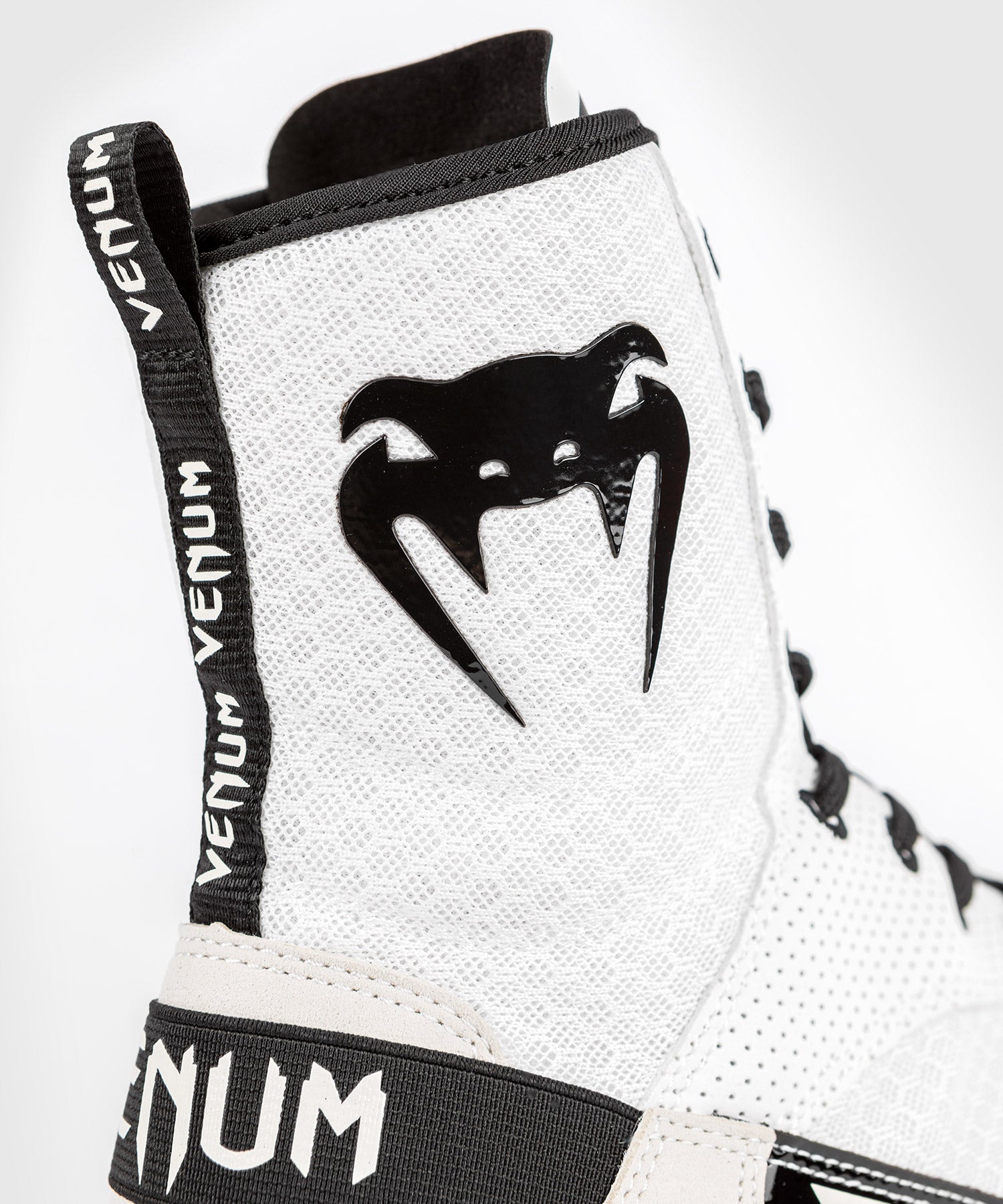 Venum Elite Boxing Shoes - White/Black - Venum
