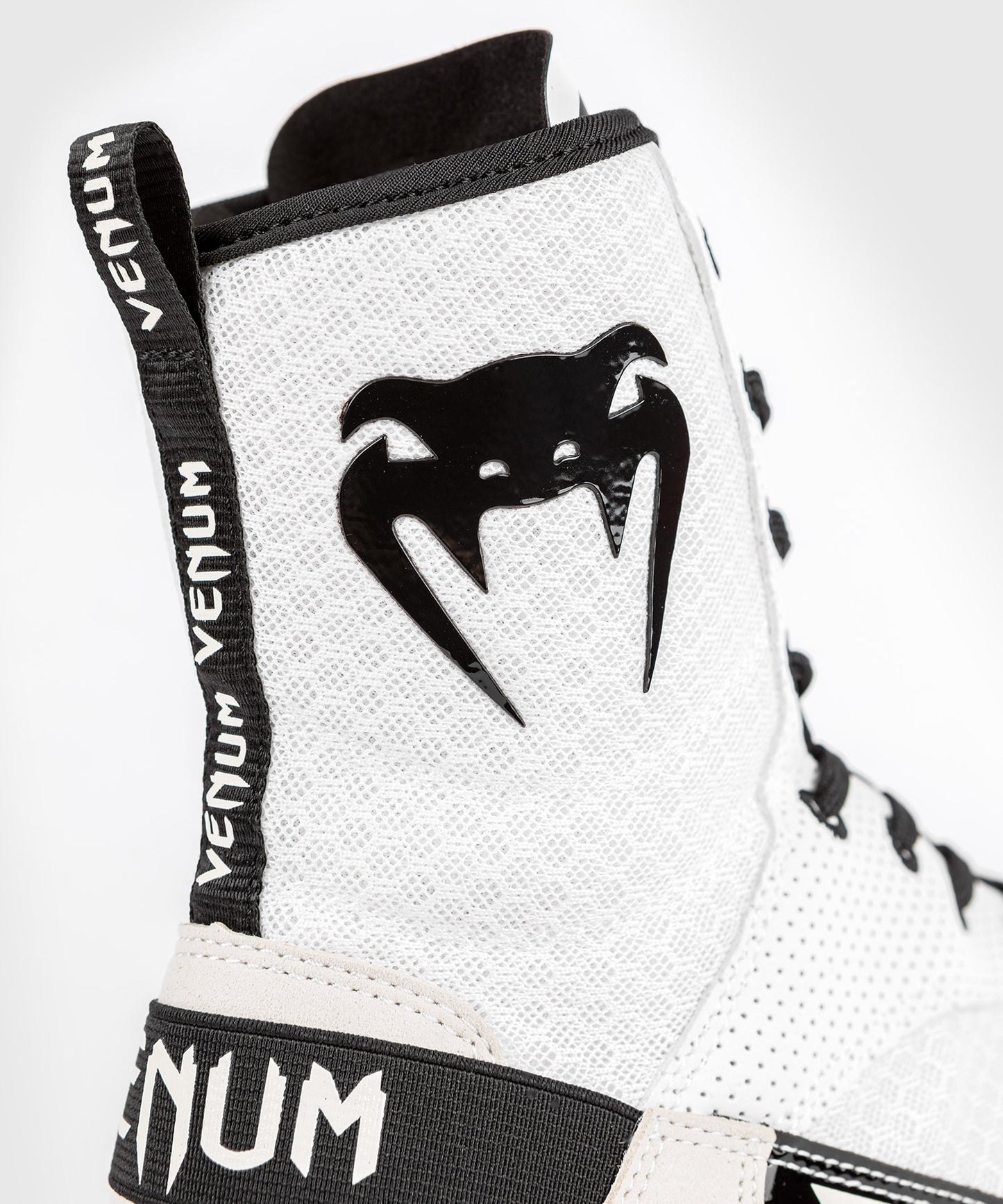 Venum Elite Boxing Shoes - White/Black