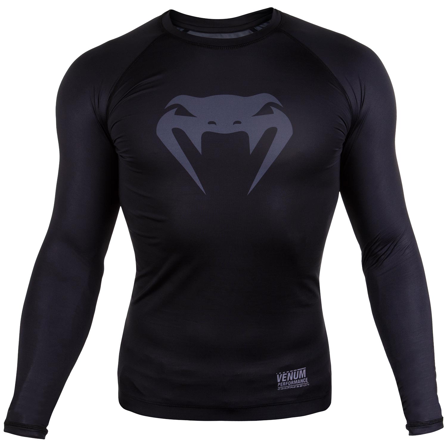Venum Contender 3.0 Compression T shirt Long Sleeves Black Grey