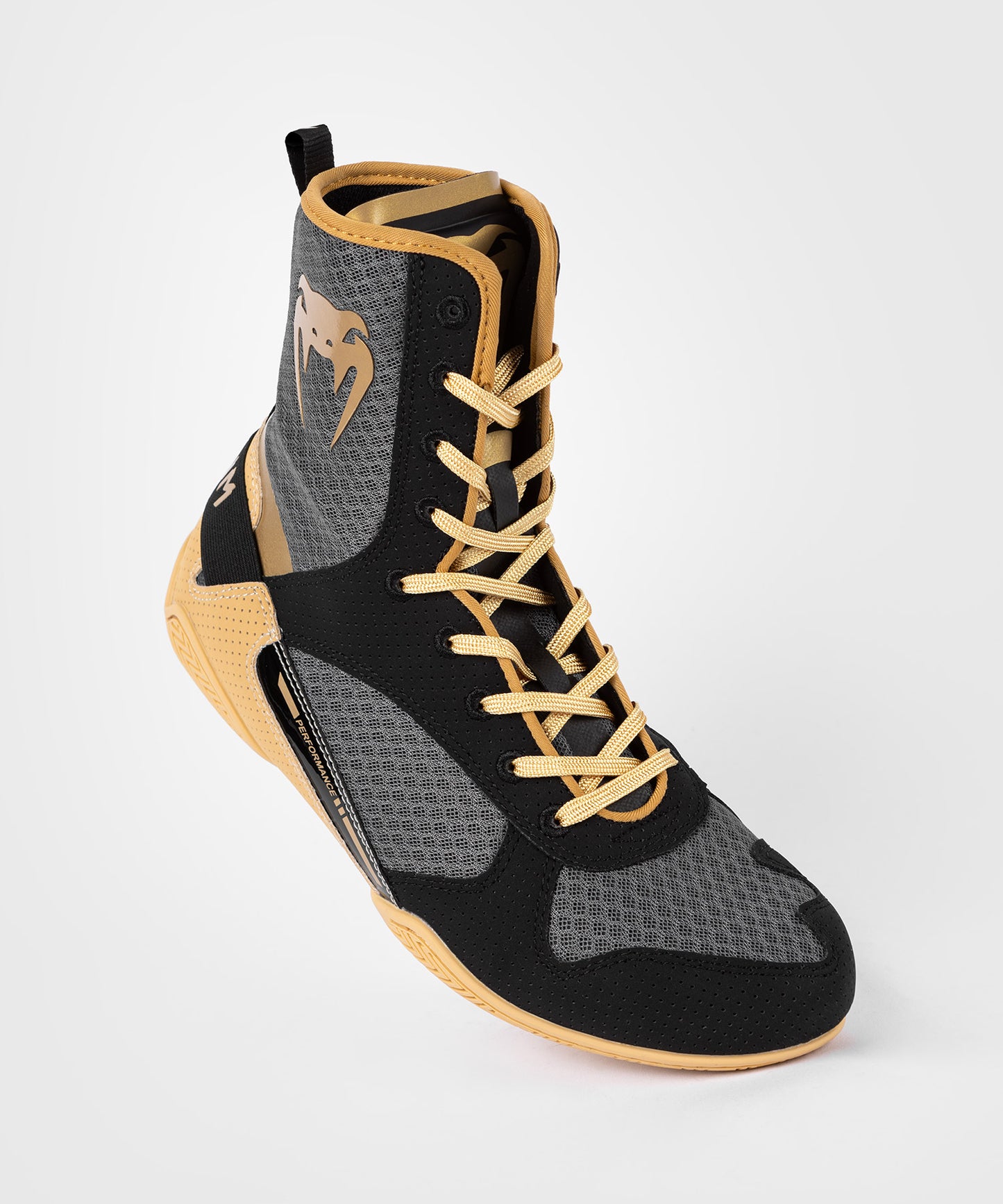 Venum Elite Boxing Shoes - Black/Beige