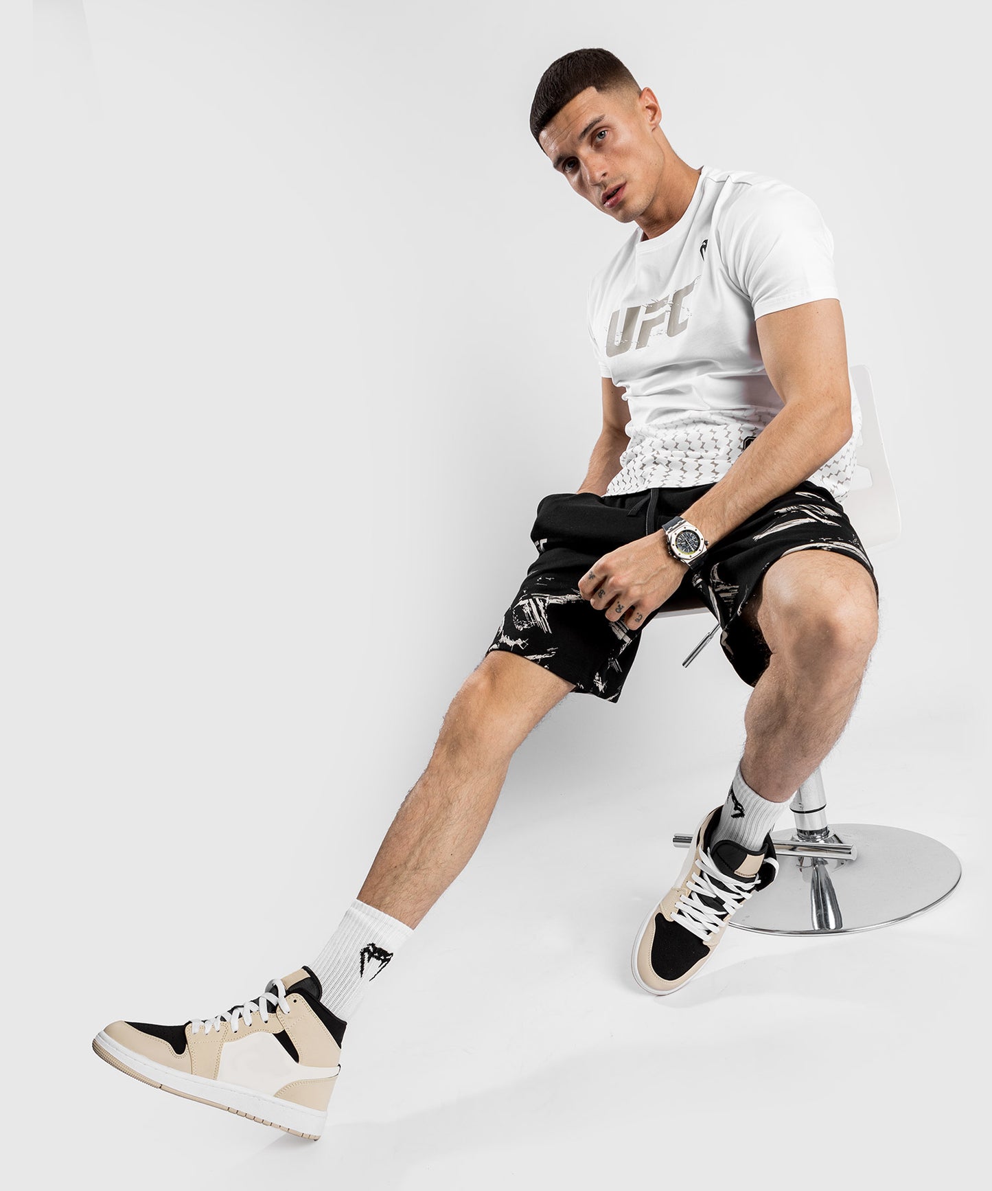 UFC Venum Authentic Fight Week Men’s 2.0 Short Sleeve T-Shirt - White