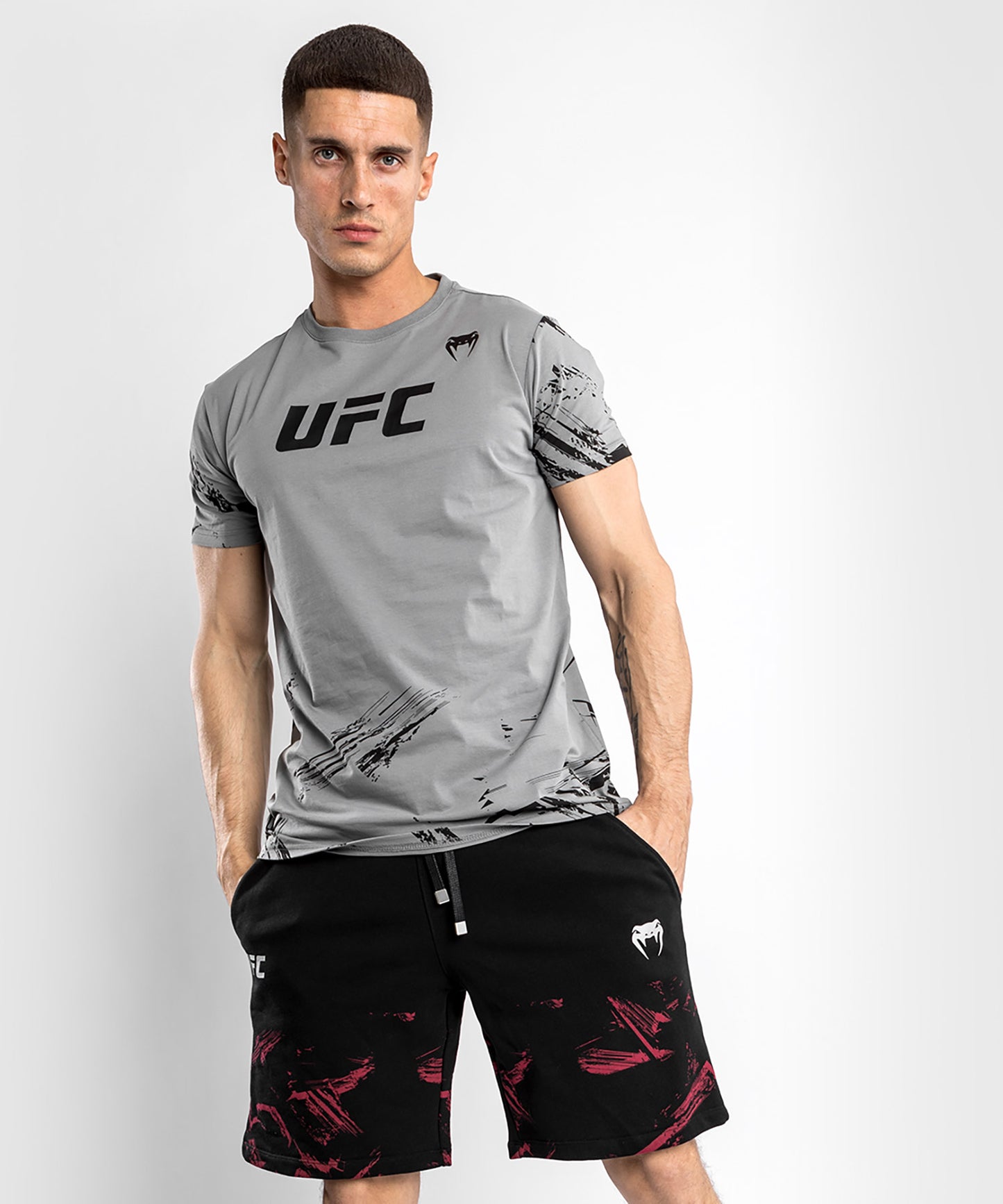 UFC Venum Authentic Fight Week 2.0 Men’s Short Sleeve T-Shirt - Grey