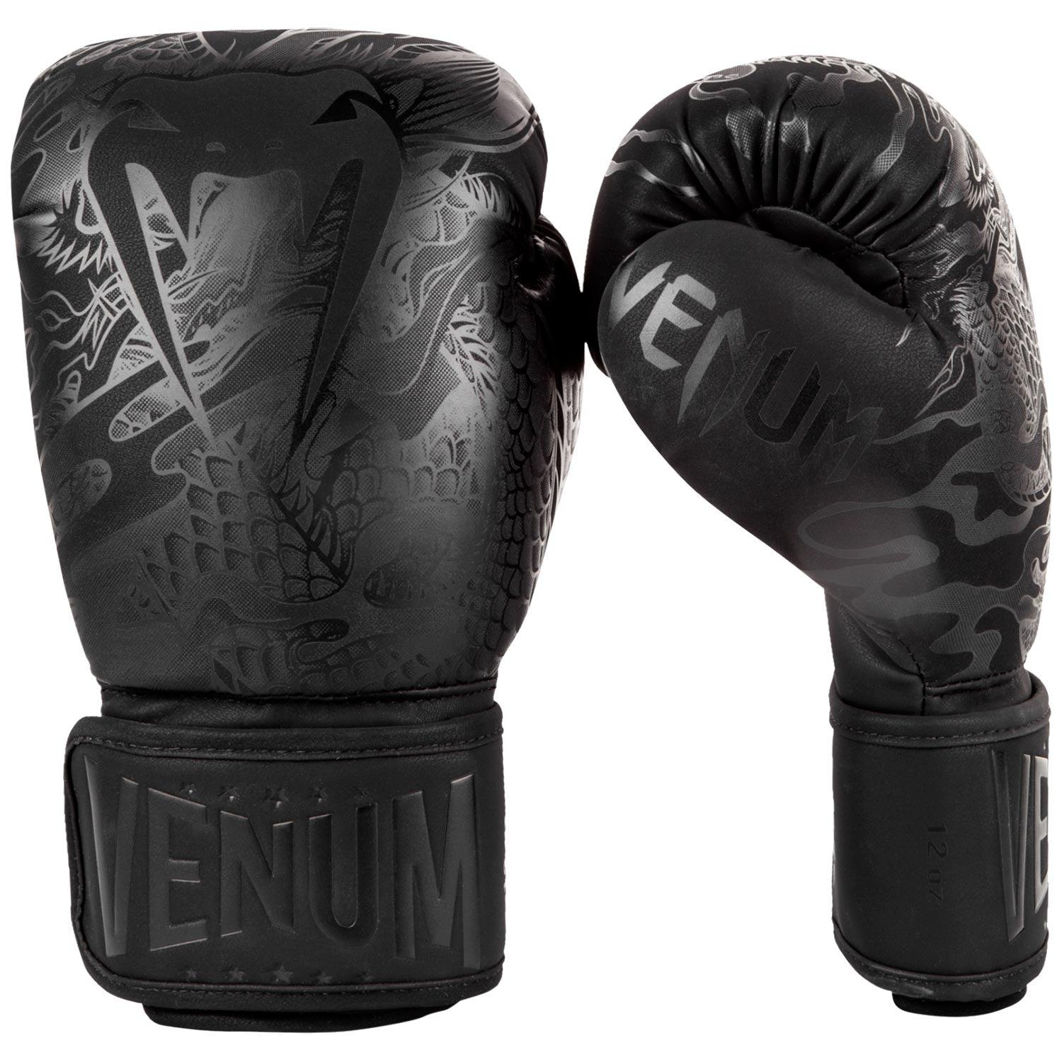 Venum Dragon's Flight Boxing Gloves - Black/Black Picture 2