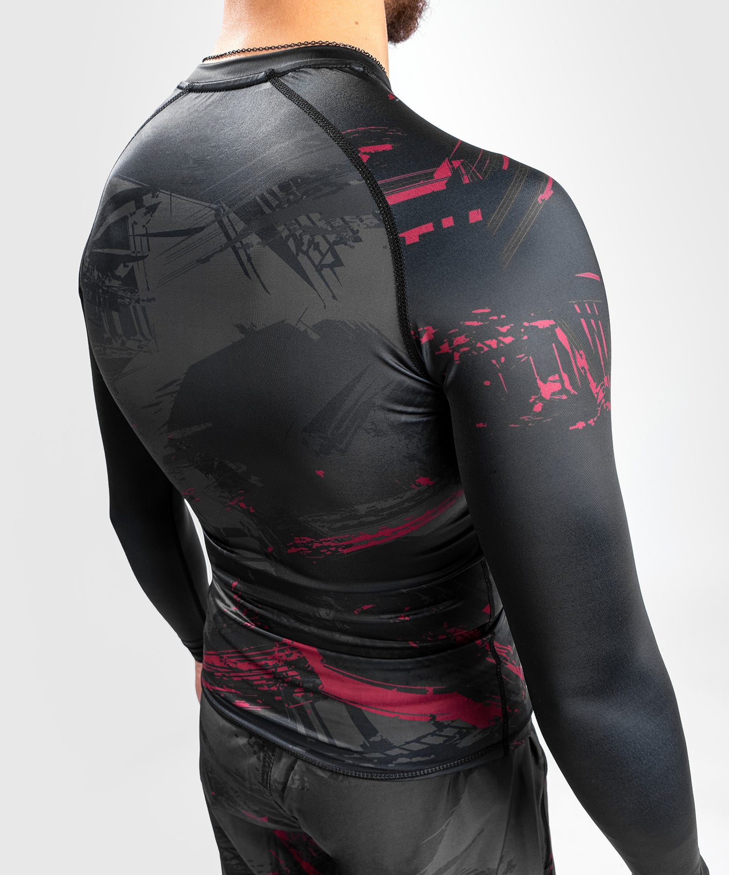 UFC Venum Authentic Fight Week Men’s 2.0 Performance Long Sleeve Rash Guard - Black/Red