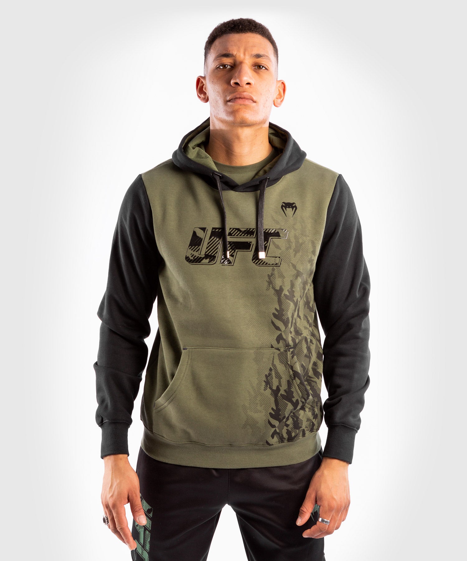 UFC Venum Authentic Fight Week Men s Pullover Hoodie Khaki Venum