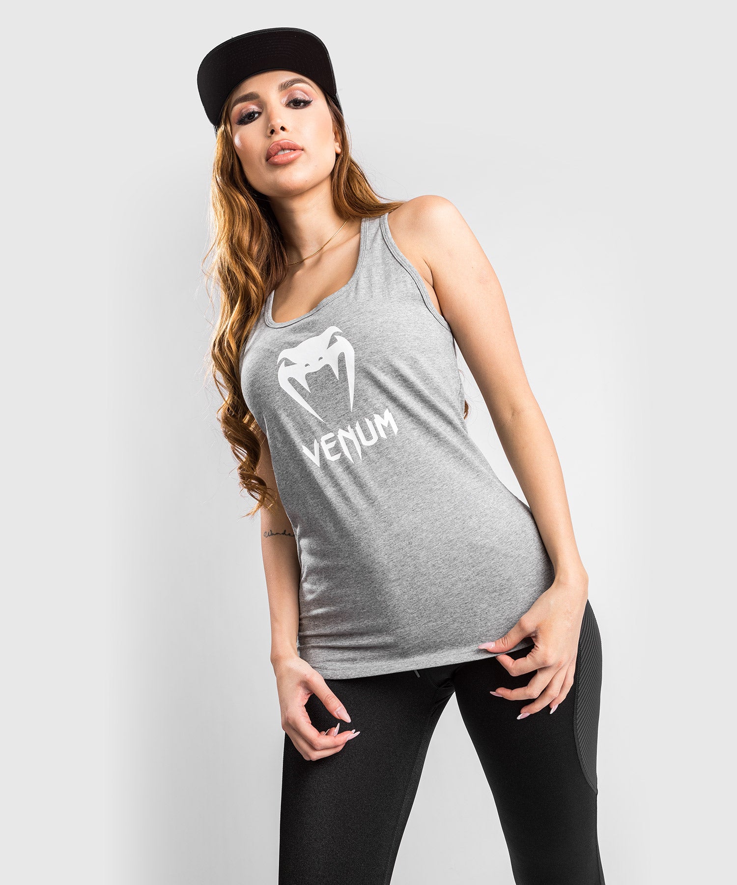 Venum Classic Tank Top - For Women - Light Heather Grey - Venum