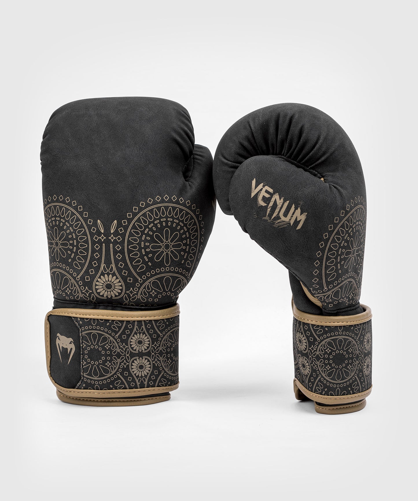 Venum Santa Muerte Dark Side - Boxing Gloves - Black/Brown