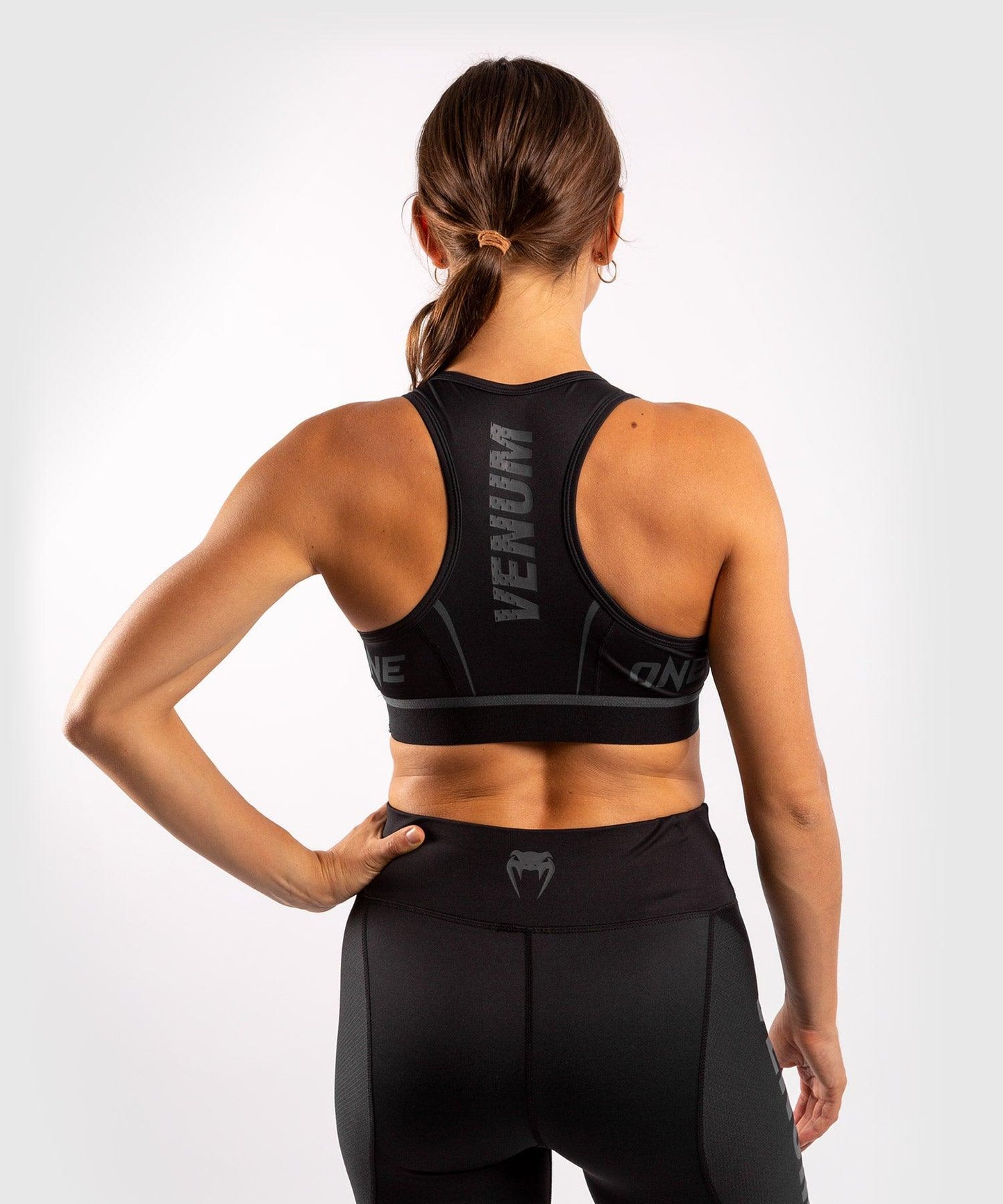 Venum ONE FC Impact Sport Bra - Black/Black Picture 2