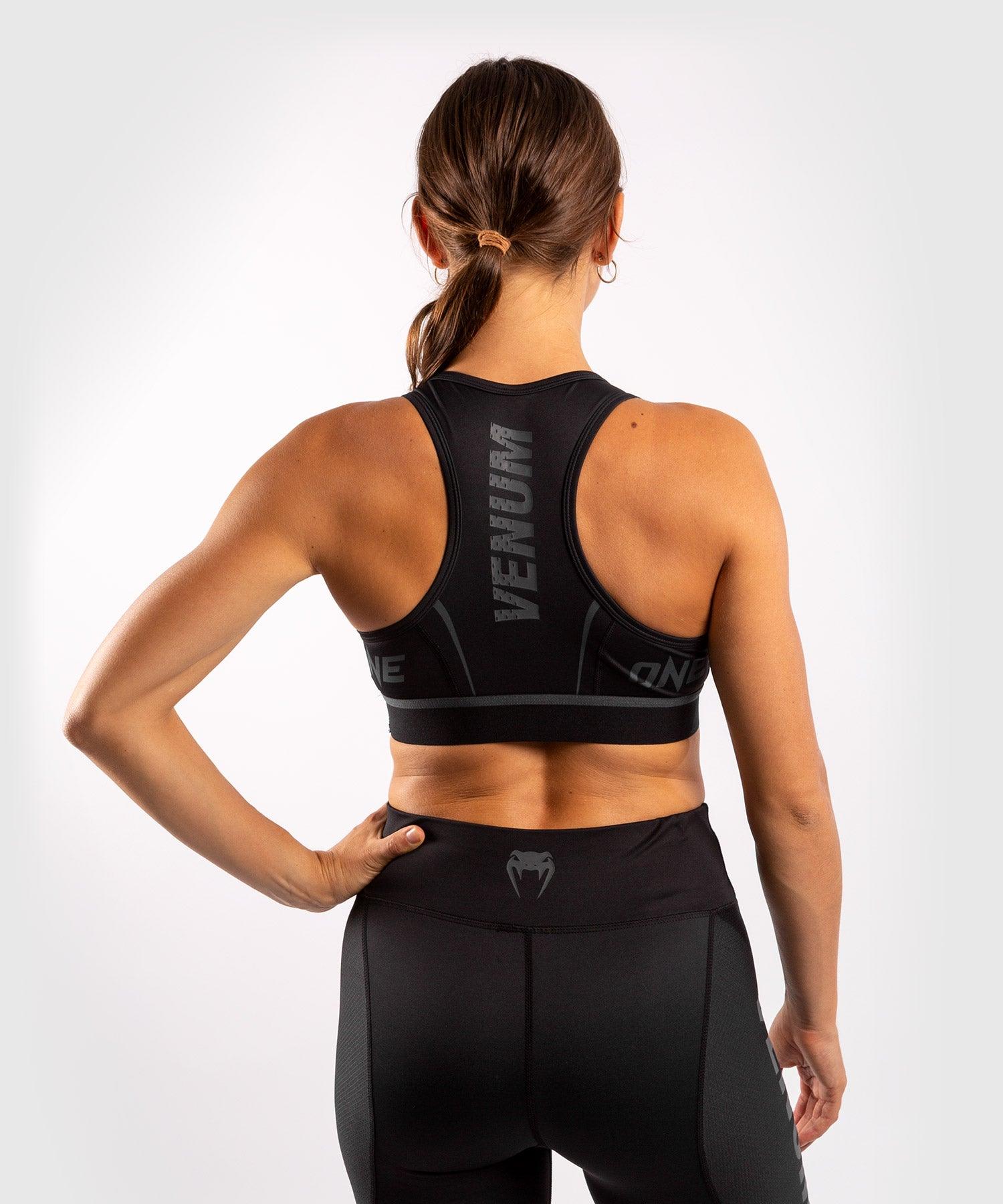 Venum ONE FC Impact Sport Bra - Black/Black Picture 2