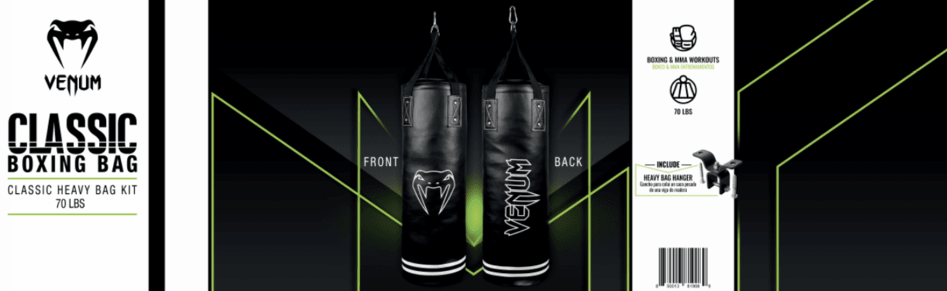 Venum Classic Heavy Boxing Bag Kit - 70lbs - WLMT Edition