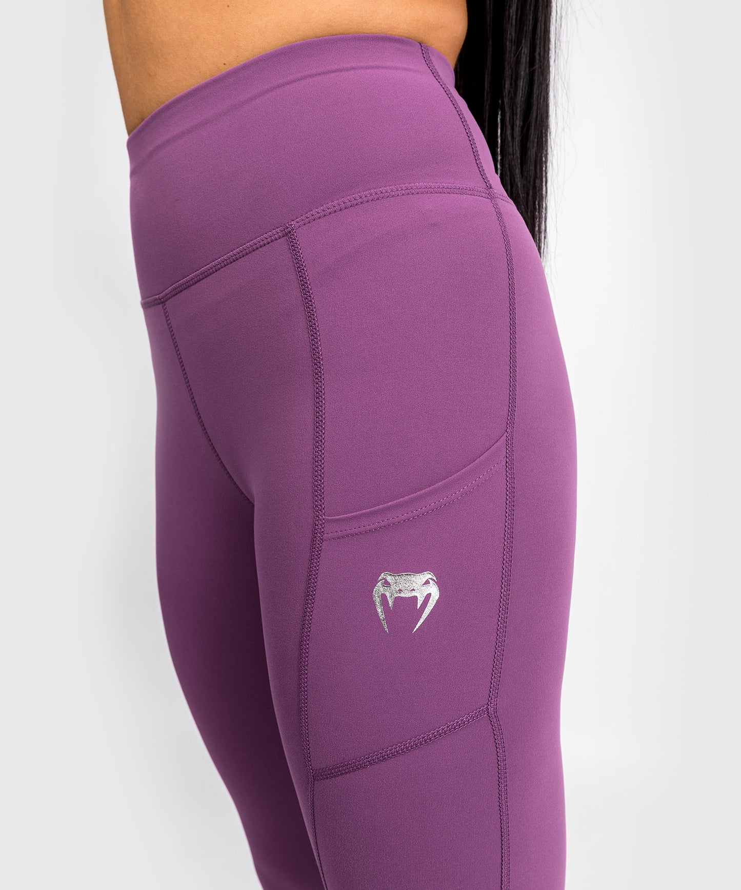 Venum Essential Performance Leggings - Dusky Orchid/Brushed Silver