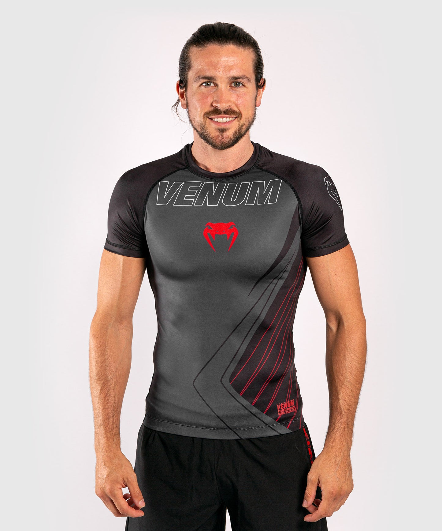 Venum Contender 5.0 Rashguard - Short sleeves - Black/Red