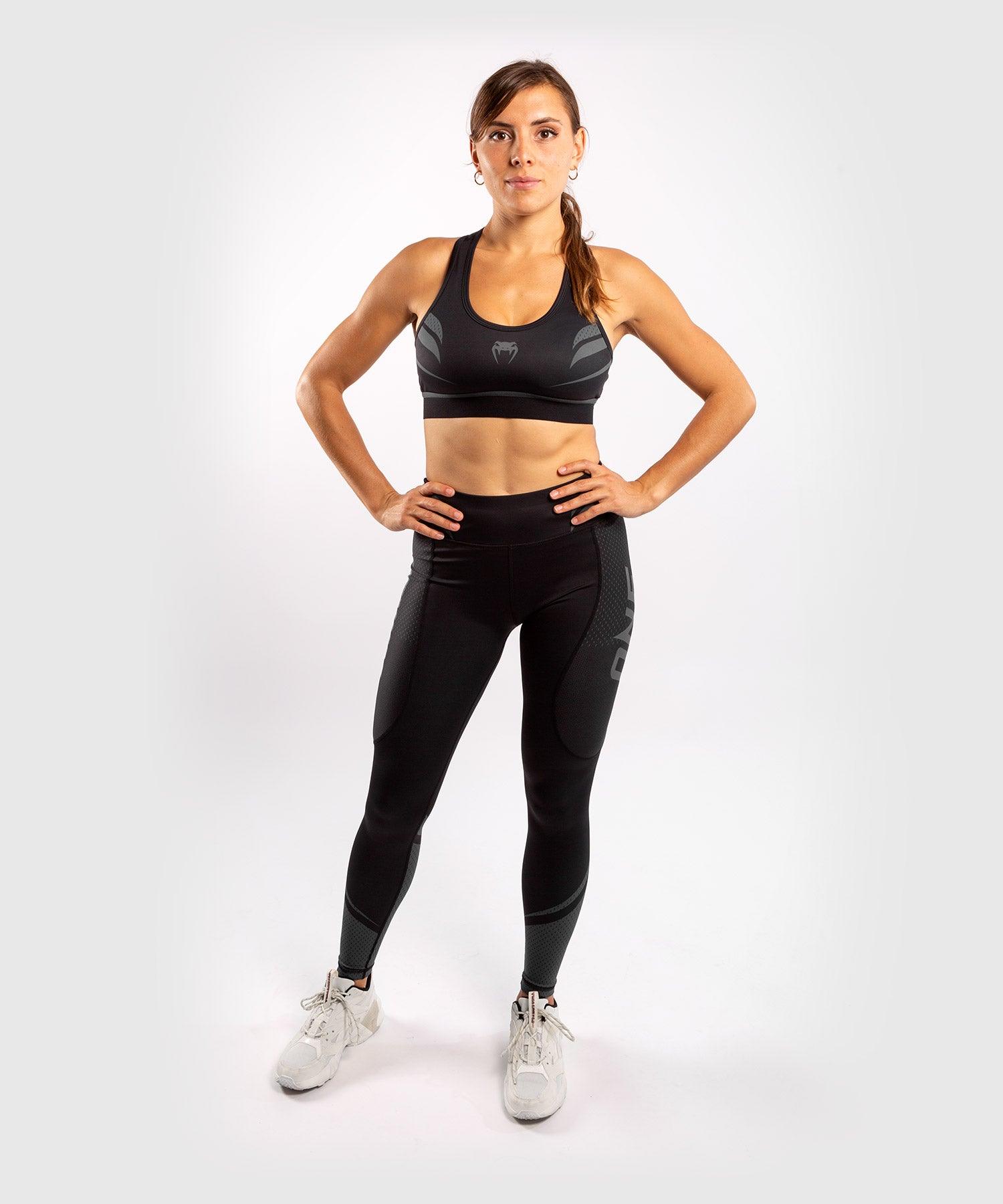Venum ONE FC Impact Sport Bra - Black/Black Picture 7