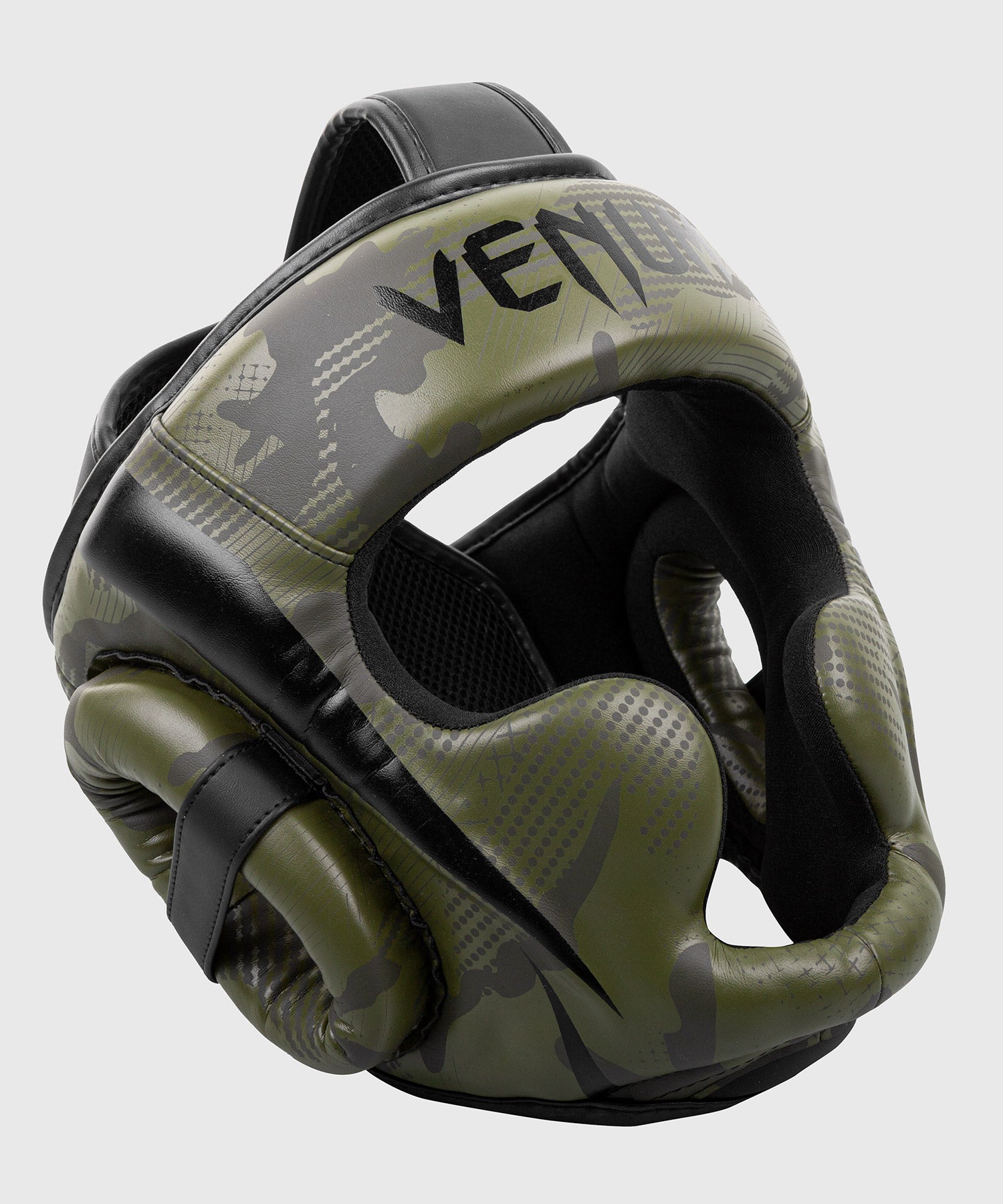 Venum Elite Headgear – White/Black - Venum