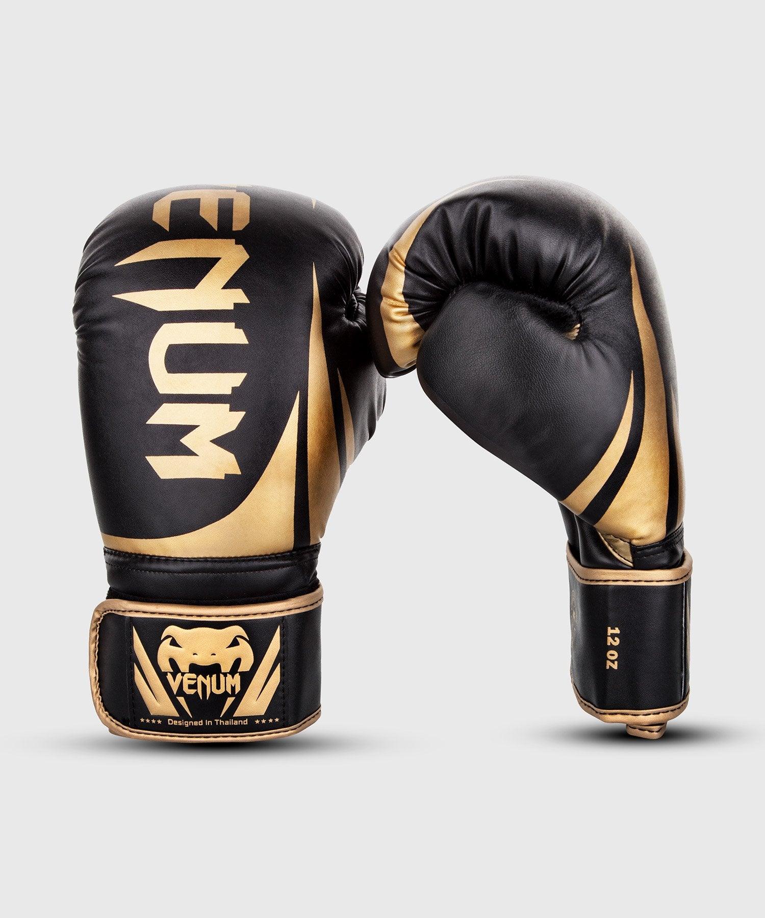Venum Challenger 2.0 Boxing Gloves - Black/Gold 14 oz