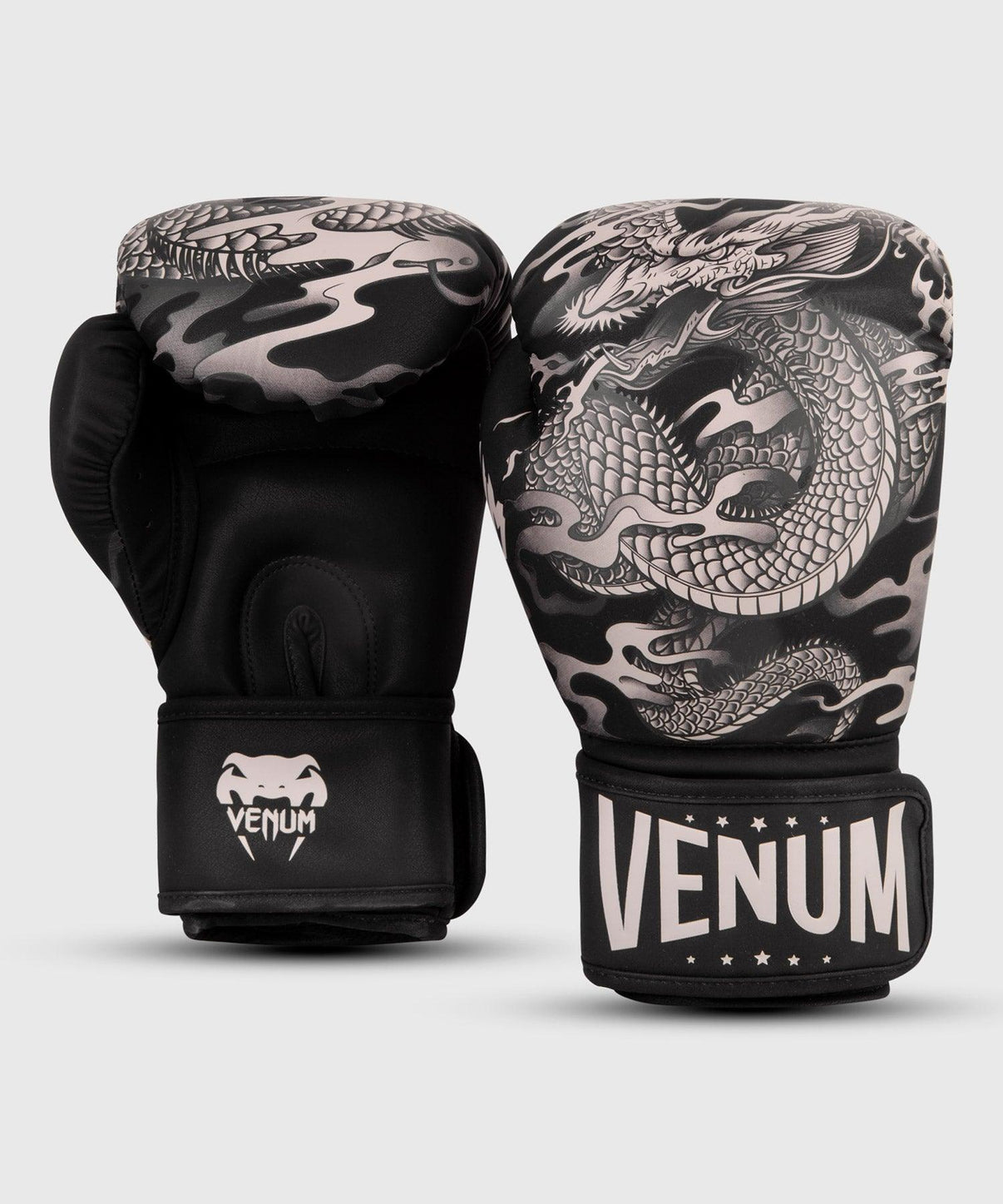 Venum Dragon's Flight Boxing Gloves - Black/Sand - Venum