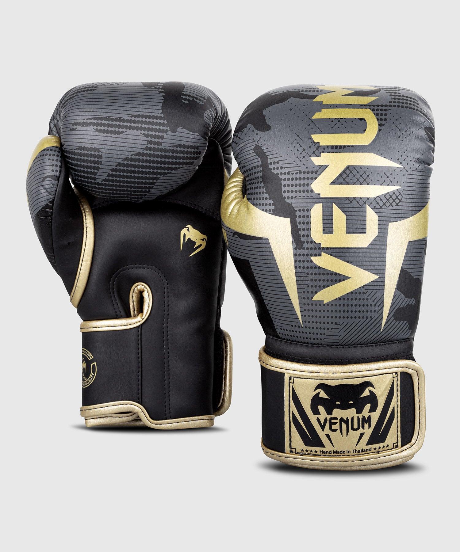 Venum Elite Boxing Gloves - Dark camo/Gold Picture 3