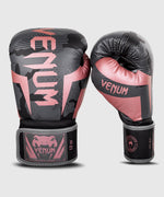 Venum Elite Boxing Gloves - Black/Pink Gold Picture 5