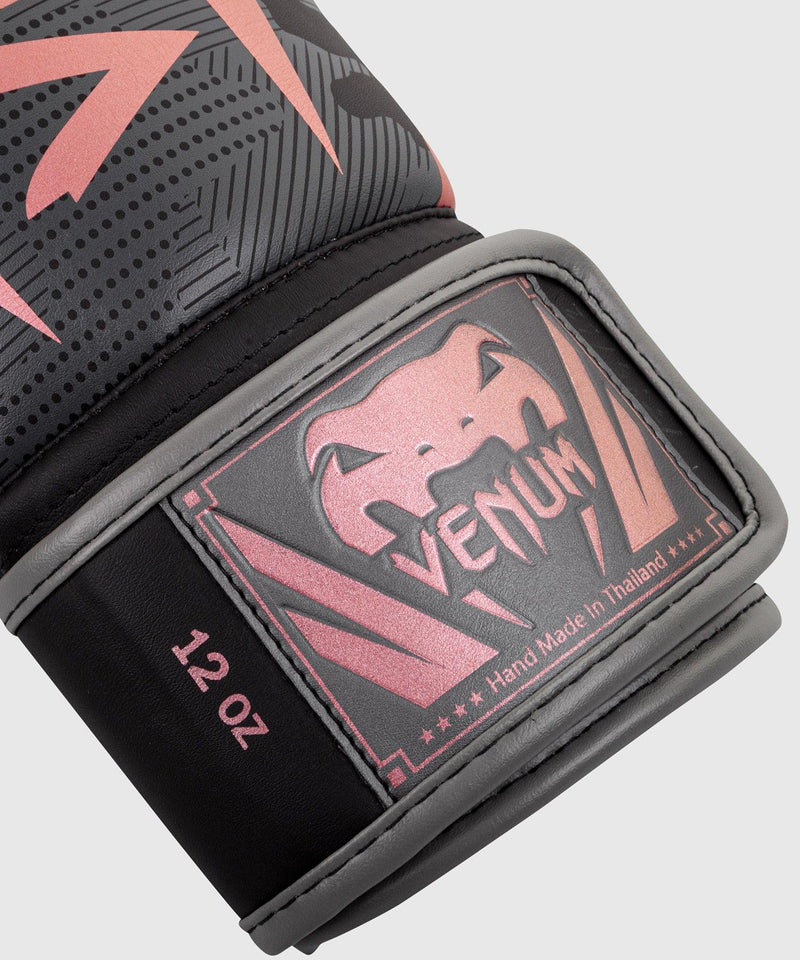 Venum Elite Boxing Gloves - Black/Pink Gold Picture 8