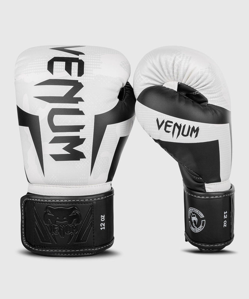 Venum Elite Boxing Gloves - White/Camo Picture 3