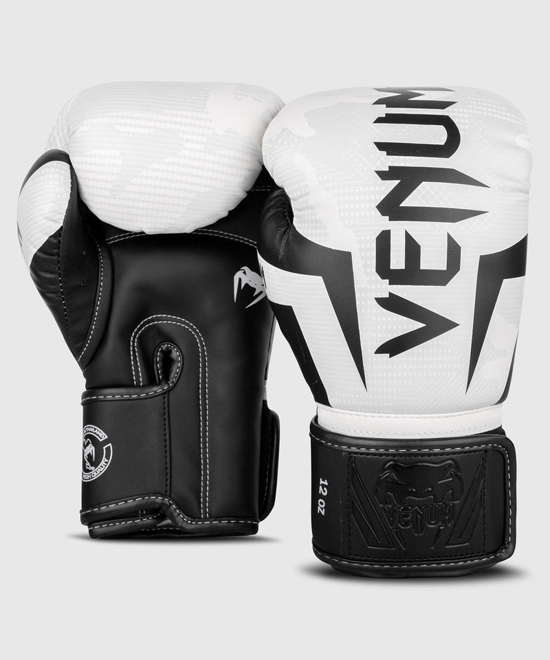 Venum Elite Boxing Gloves - White/Camo Picture 4