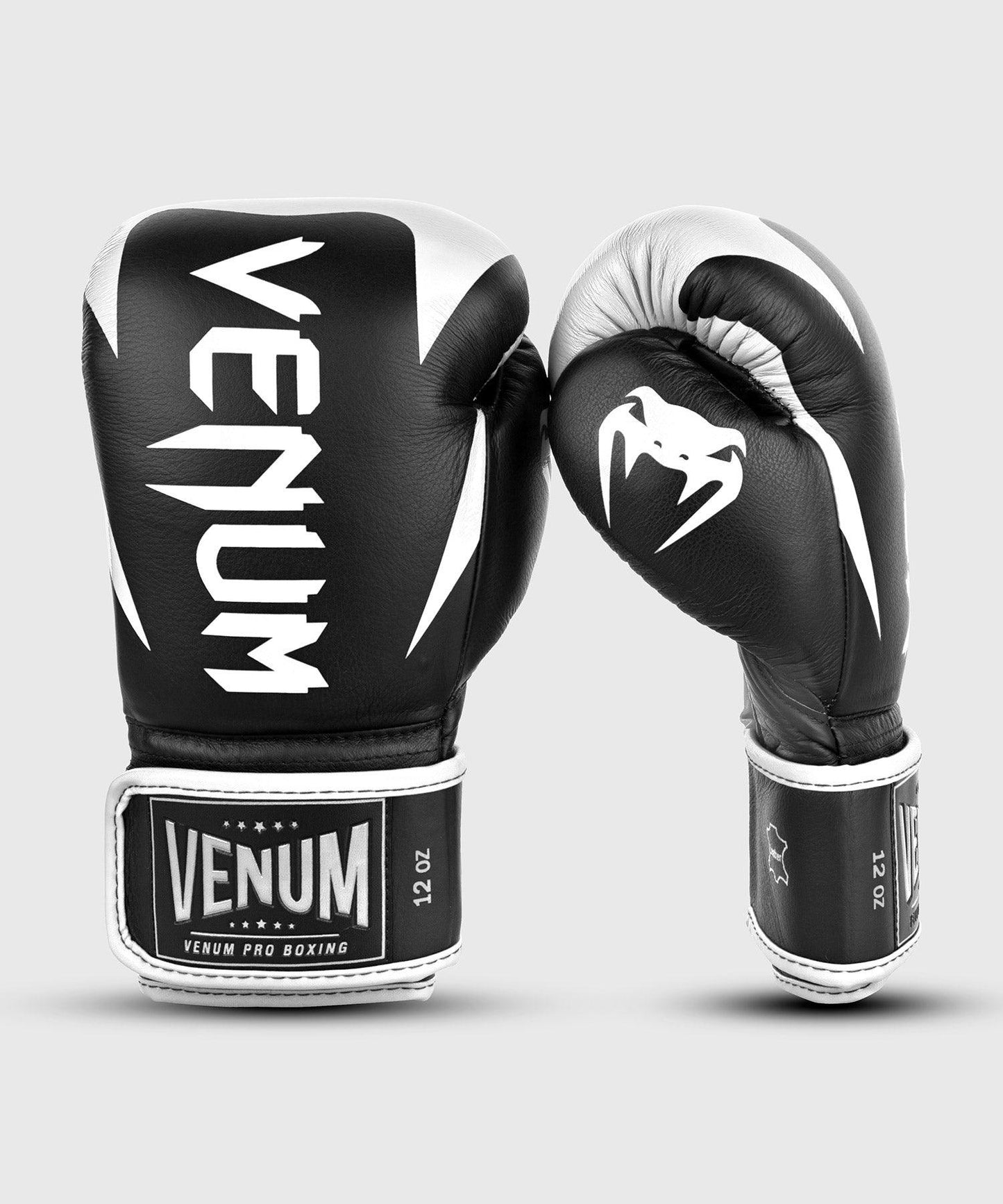 Venum Hammer Pro Boxing Gloves Velcro - Black/White Picture 2