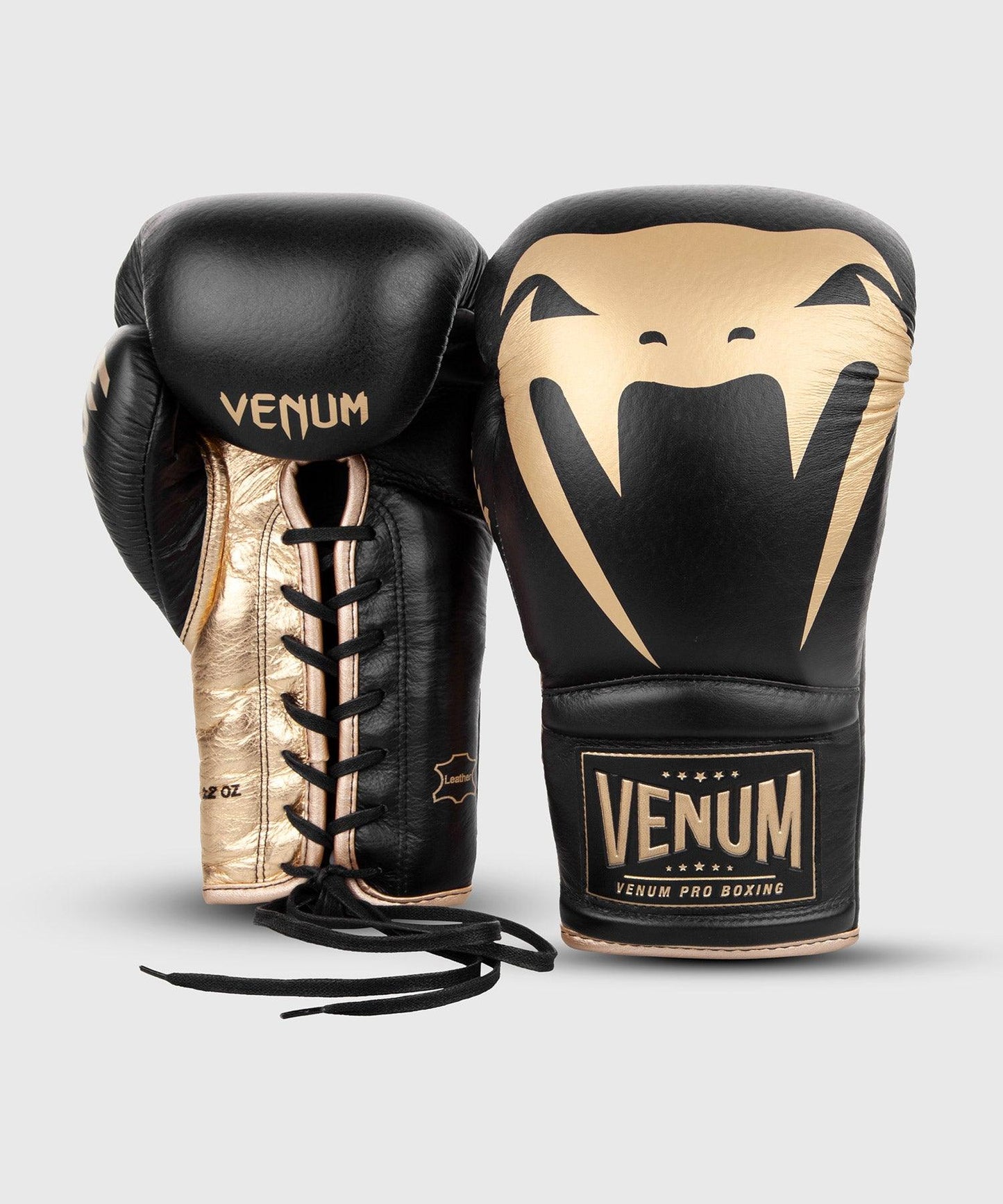 Venum Giant 2.0 Pro Boxing Gloves - With Laces - Black/Gold Picture 3