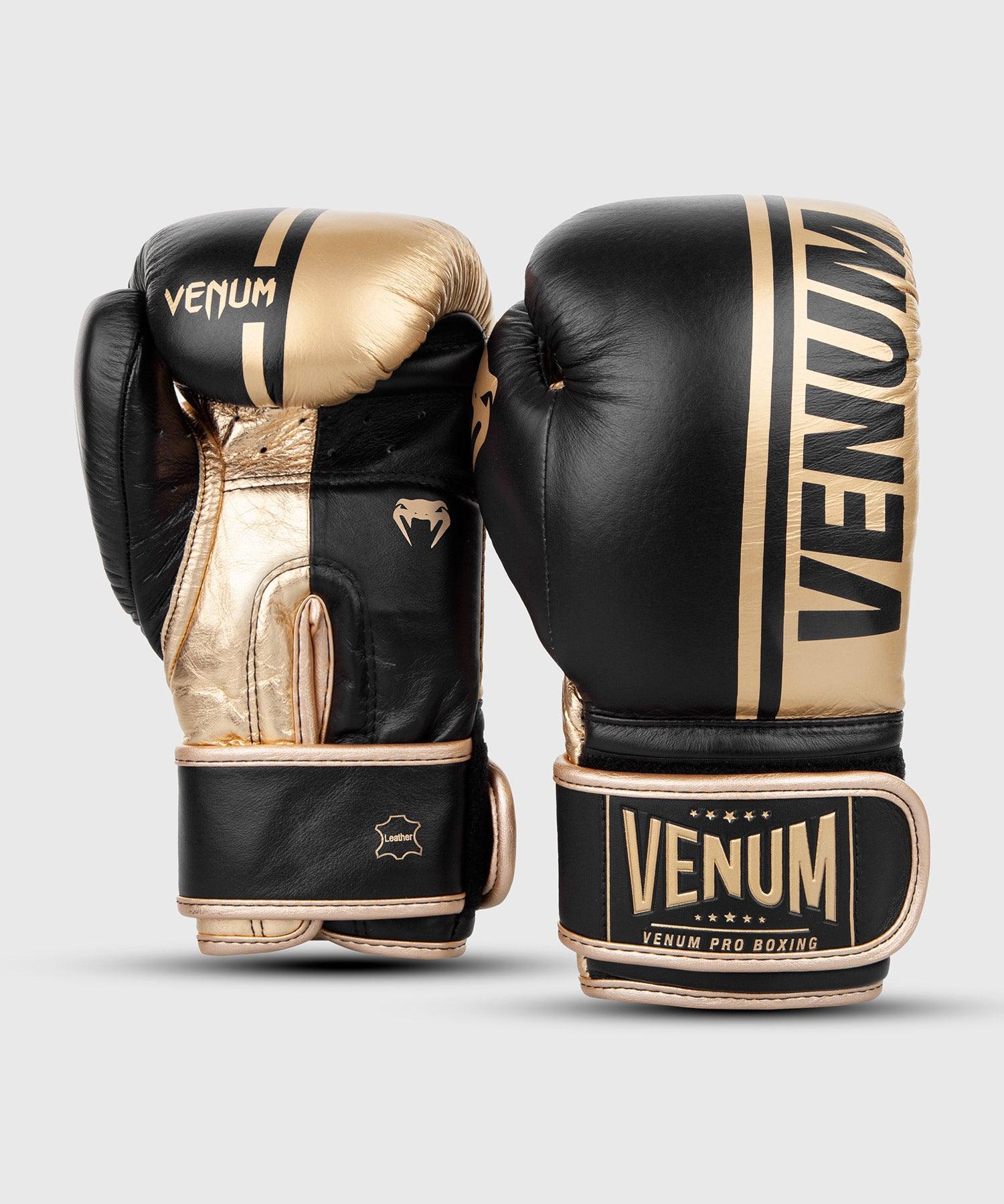 Venum Shield Pro Boxing Gloves Velcro - Black/Gold Picture 3