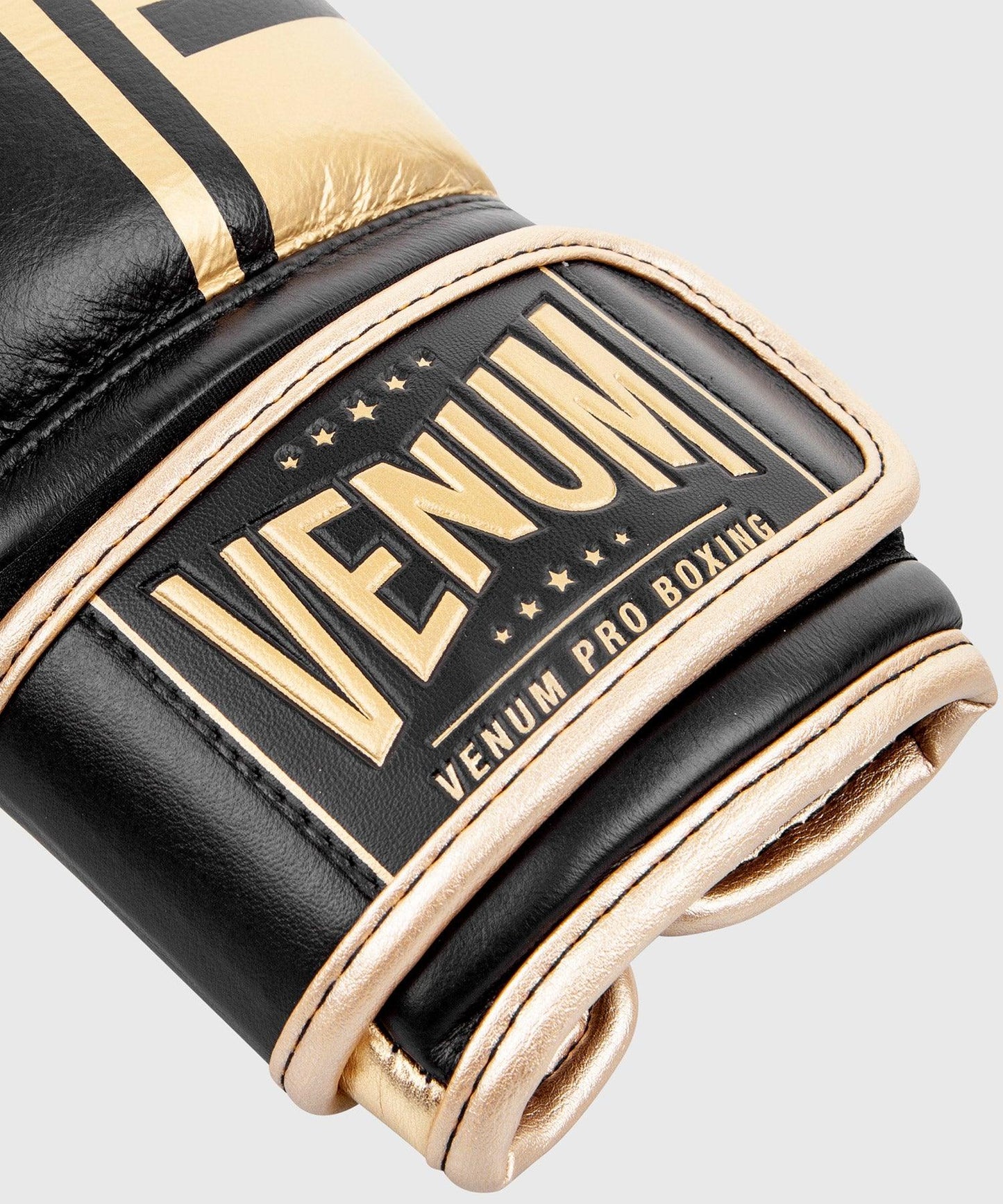 Venum Shield Pro Boxing Gloves Velcro - Black/Gold Picture 7