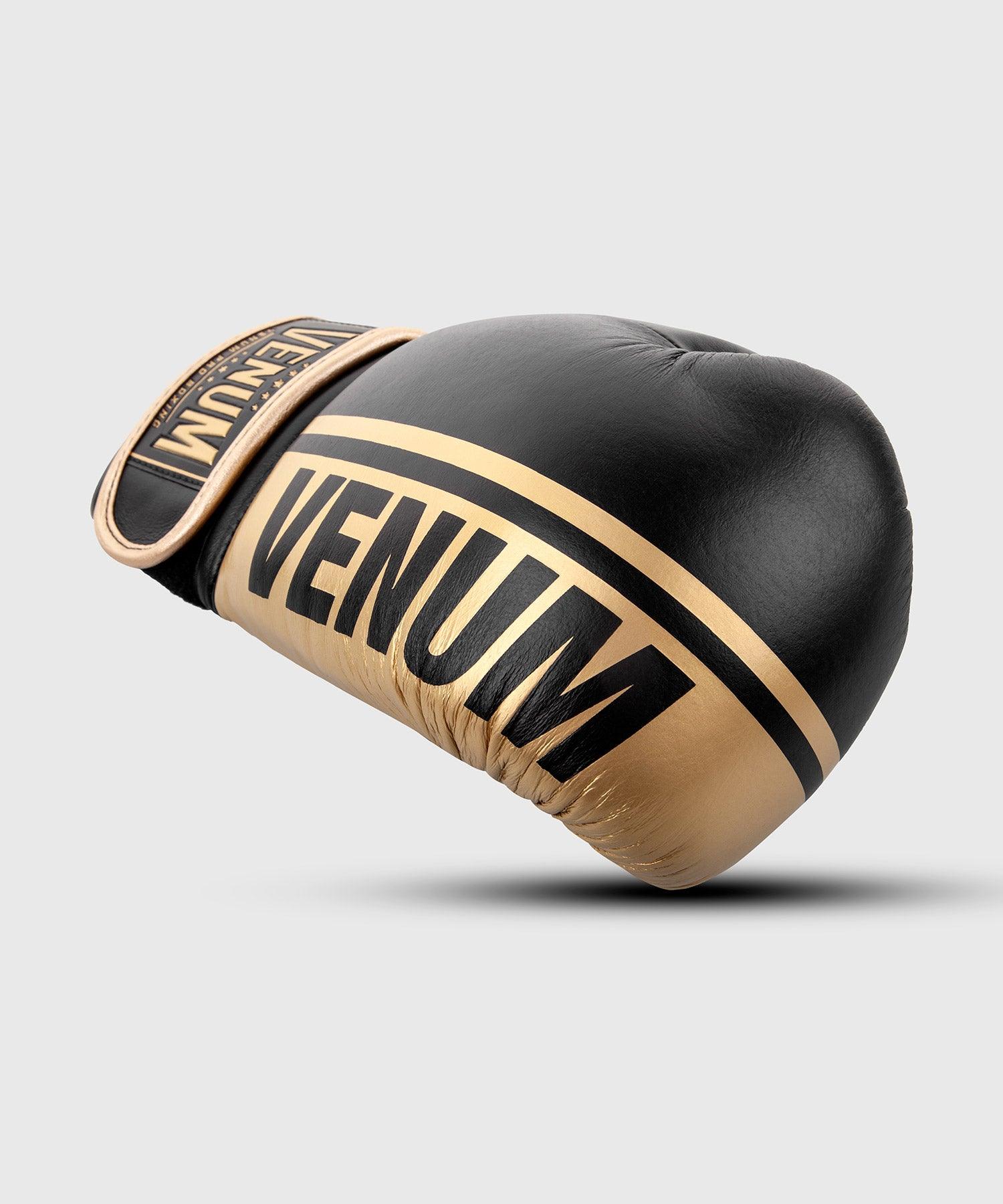 Venum Shield Pro Boxing Gloves Velcro - Black/Gold Picture 4