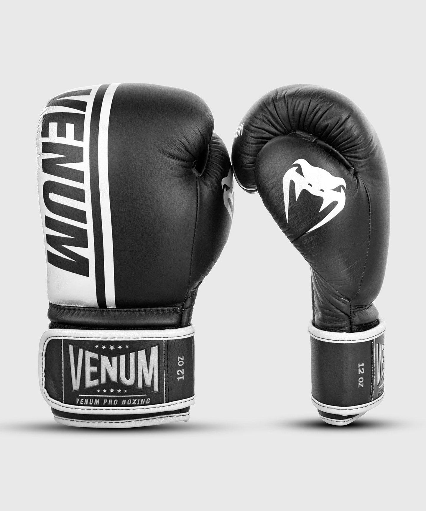 Venum Shield Pro Boxing Gloves Velcro - Black/White Picture 2