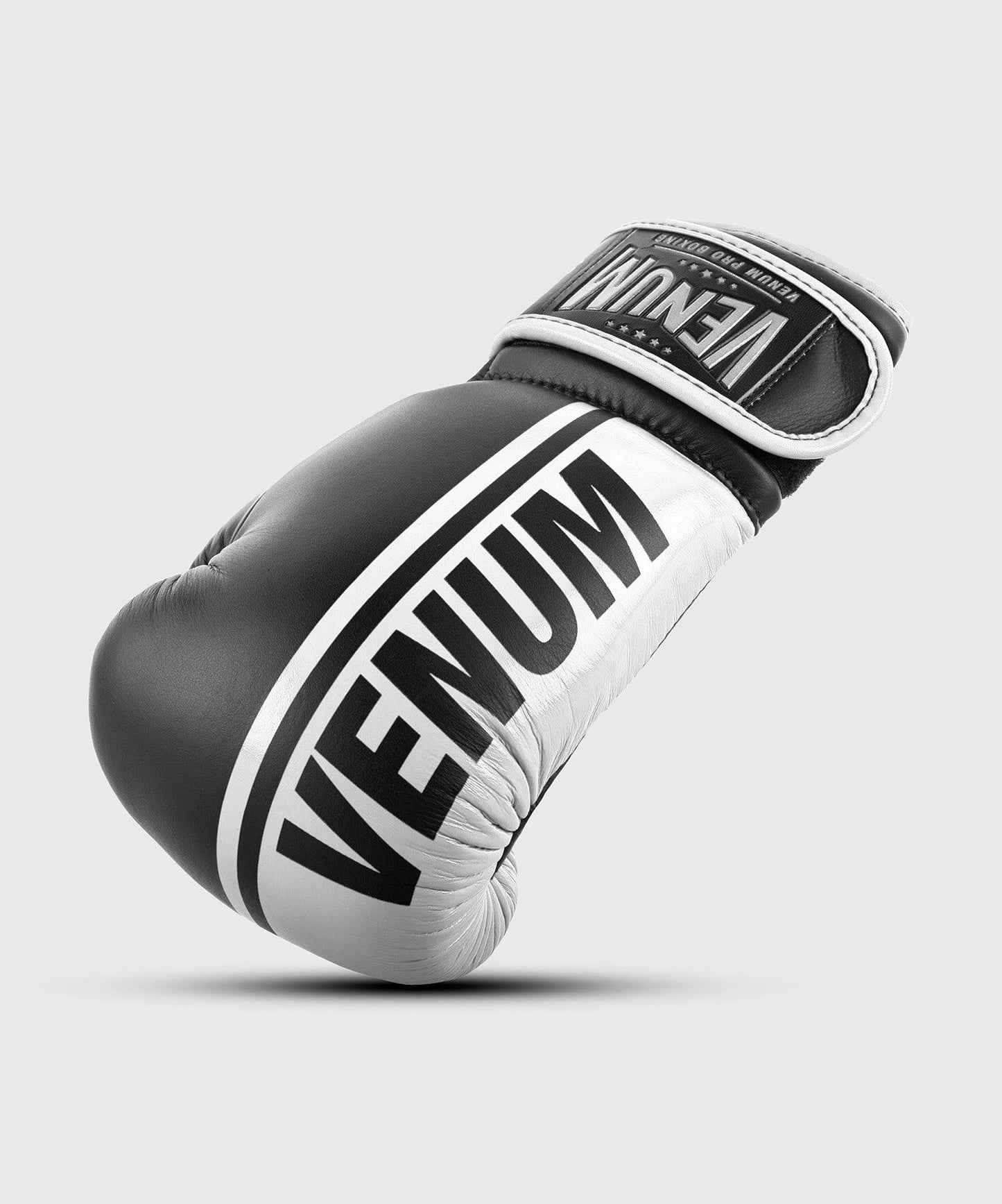 Venum Shield Pro Boxing Gloves Velcro - Black/White Picture 1