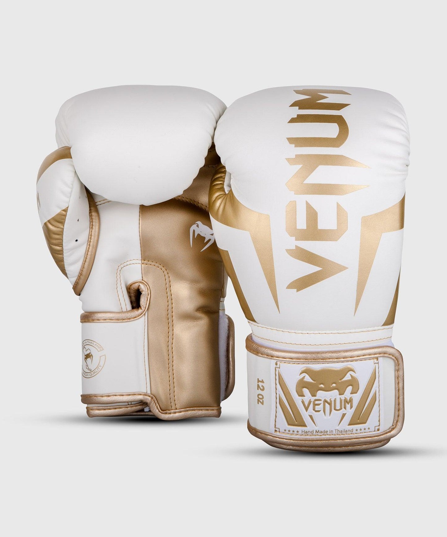 Venum Elite Boxing Gloves - White/Gold Picture 2