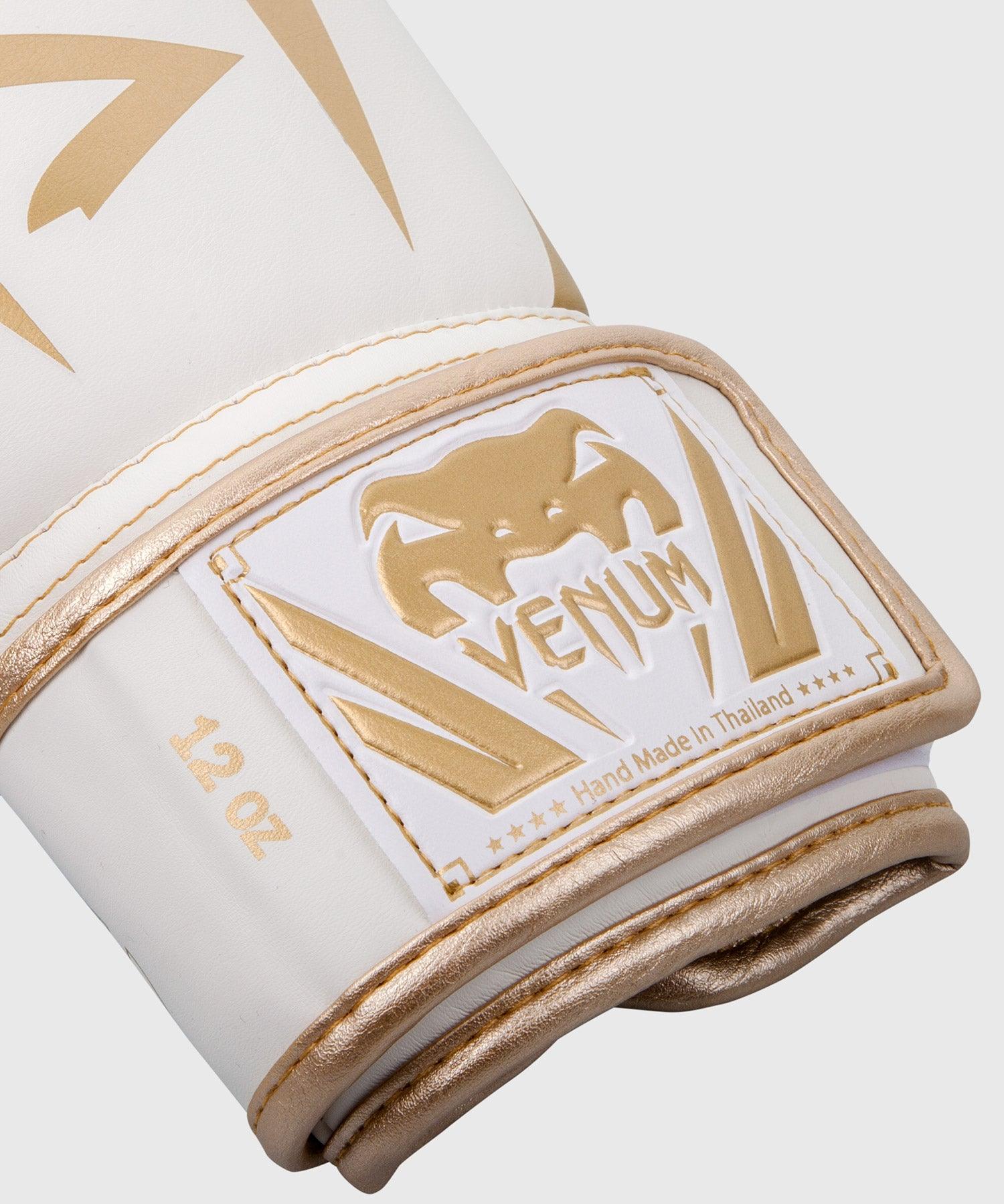 Venum Elite Boxing Gloves - White/Gold Picture 5