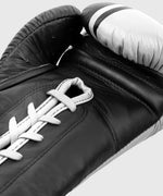 Venum Shield Pro Boxing Gloves - With Laces - Black/White Picture 7