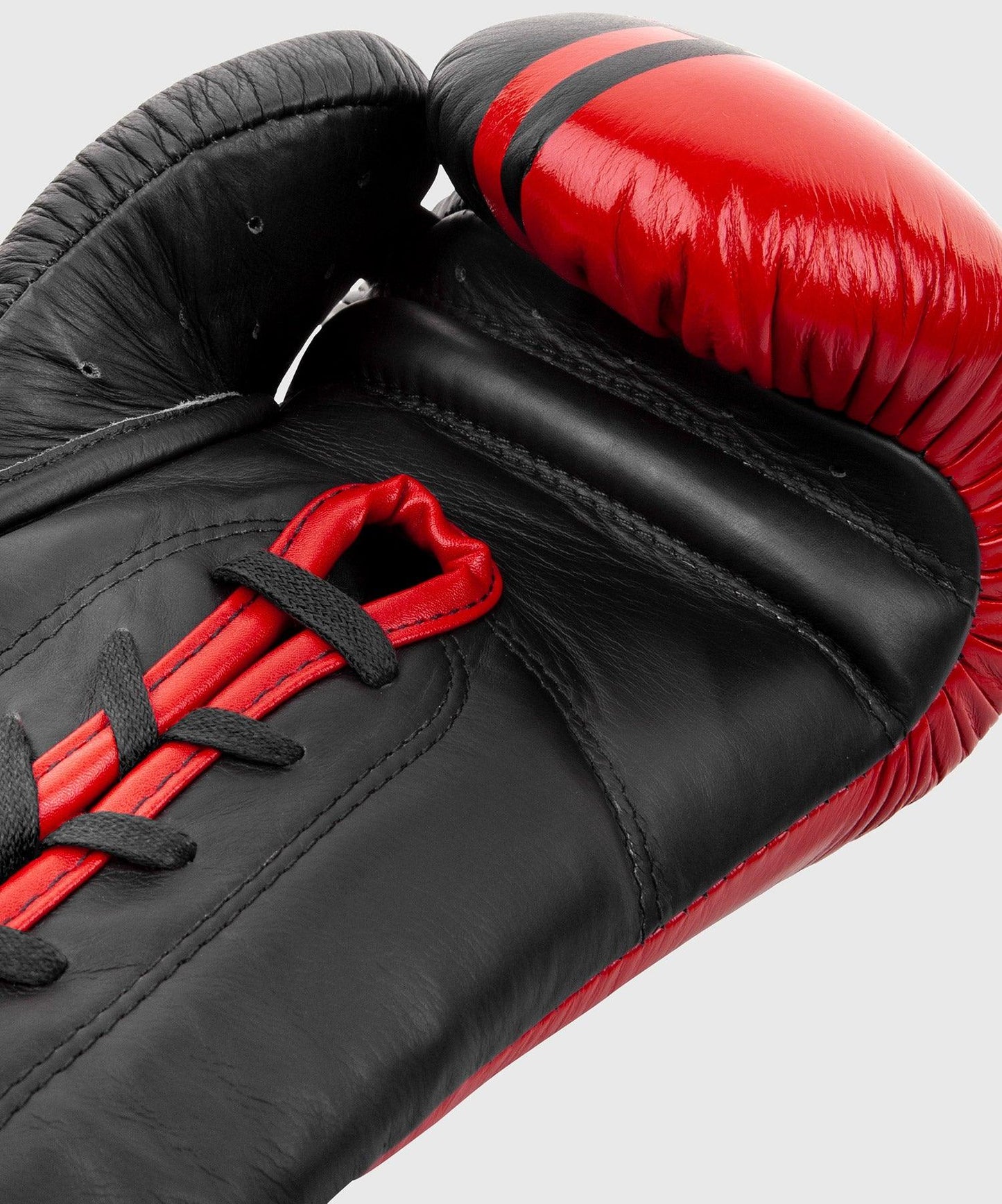 Venum Shield Pro Boxing Gloves - With Laces - Black/Red Picture 7