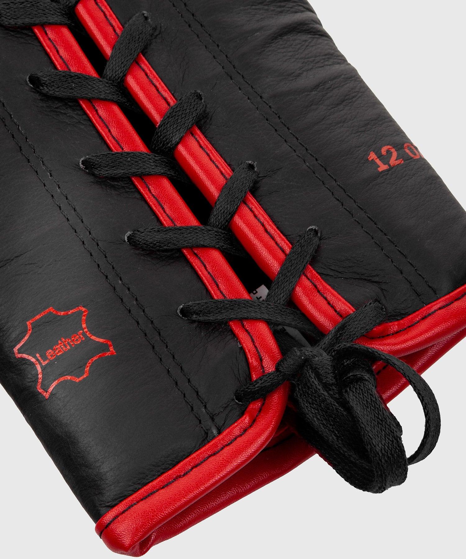 Venum Shield Pro Boxing Gloves - With Laces - Black/Red Picture 6