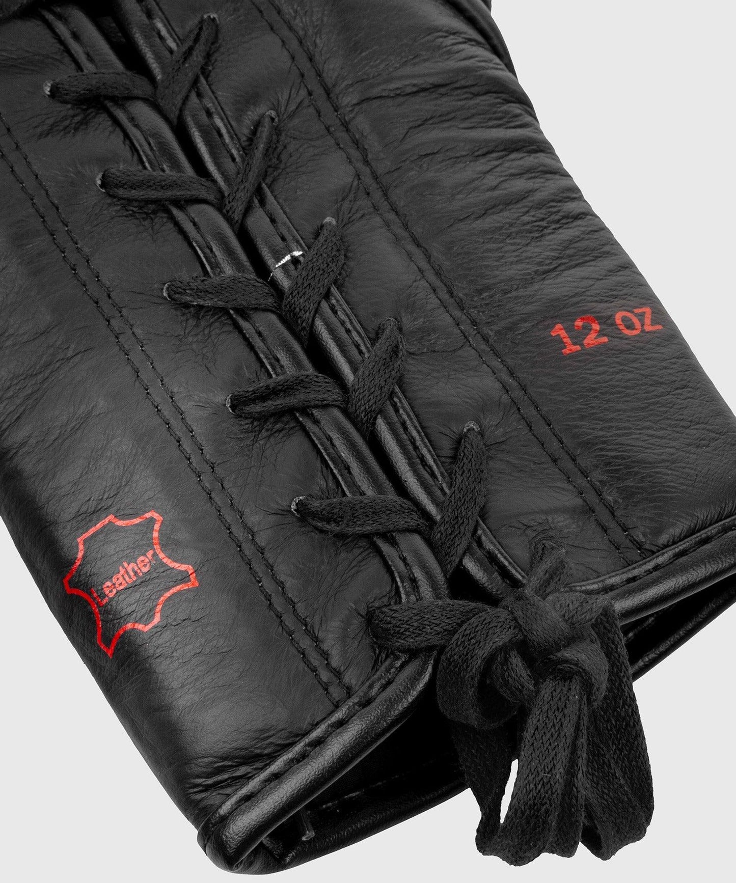 Venum Hammer Pro Boxing Gloves - With Laces - Black/Red Picture 6
