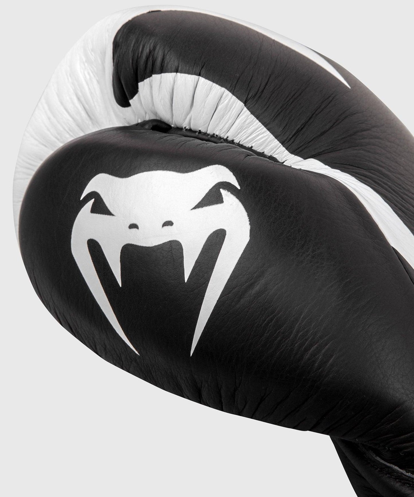 Venum Hammer Pro Boxing Gloves - With Laces - Black/White Picture 6