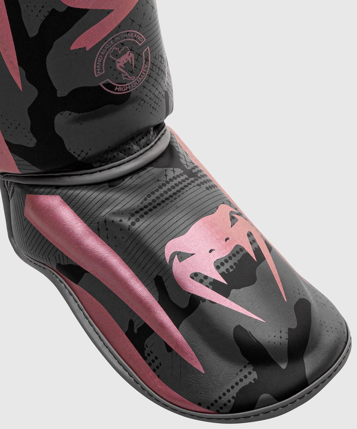 Venum Elite Shin Guards - Black/Pink Gold Picture 3