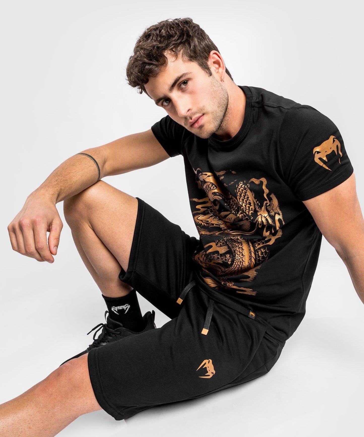 Venum Dragon's Flight T-Shirt - Black/Bronze