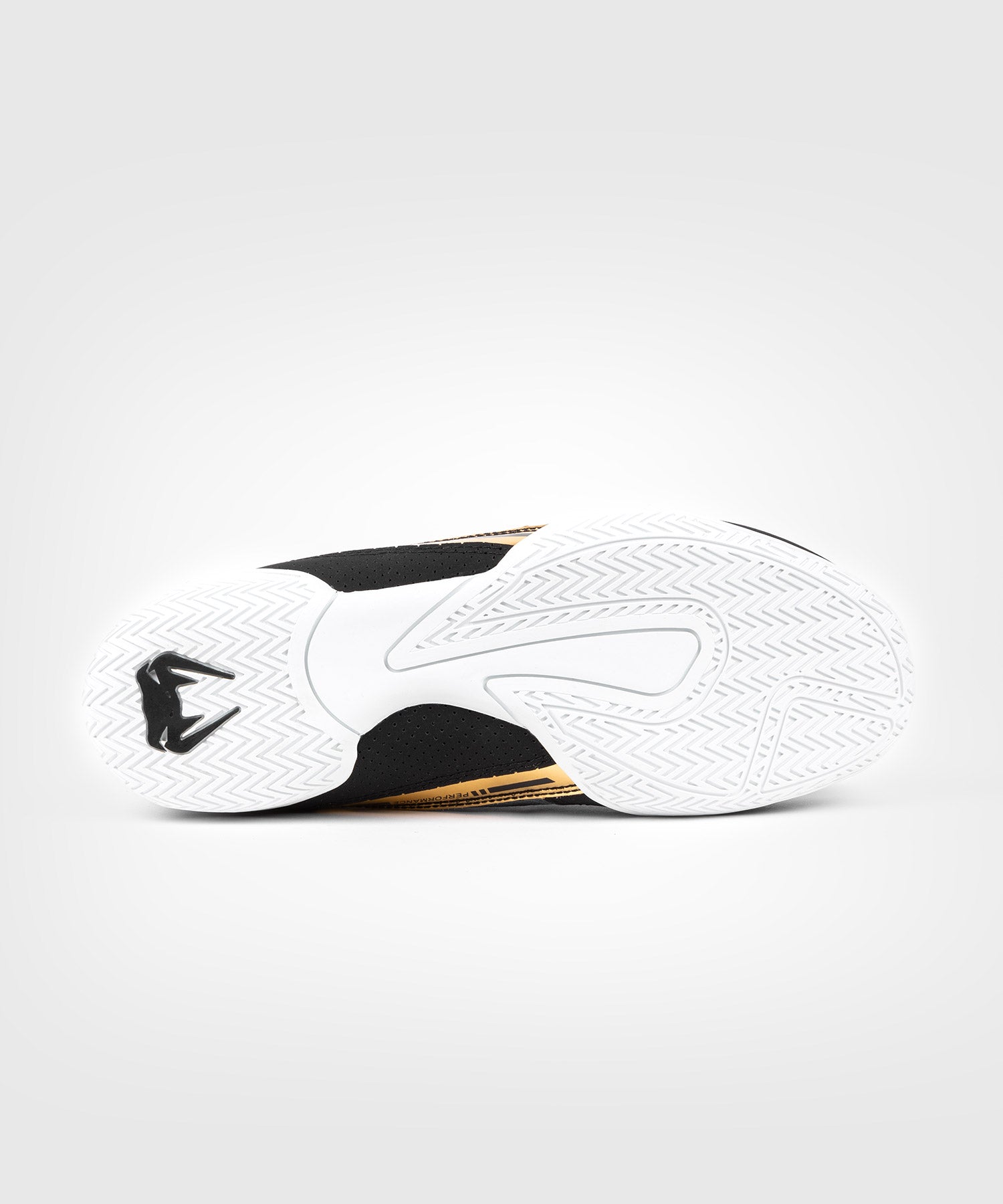 Venum Elite Boxing Shoes - Black/White/Gold - Venum