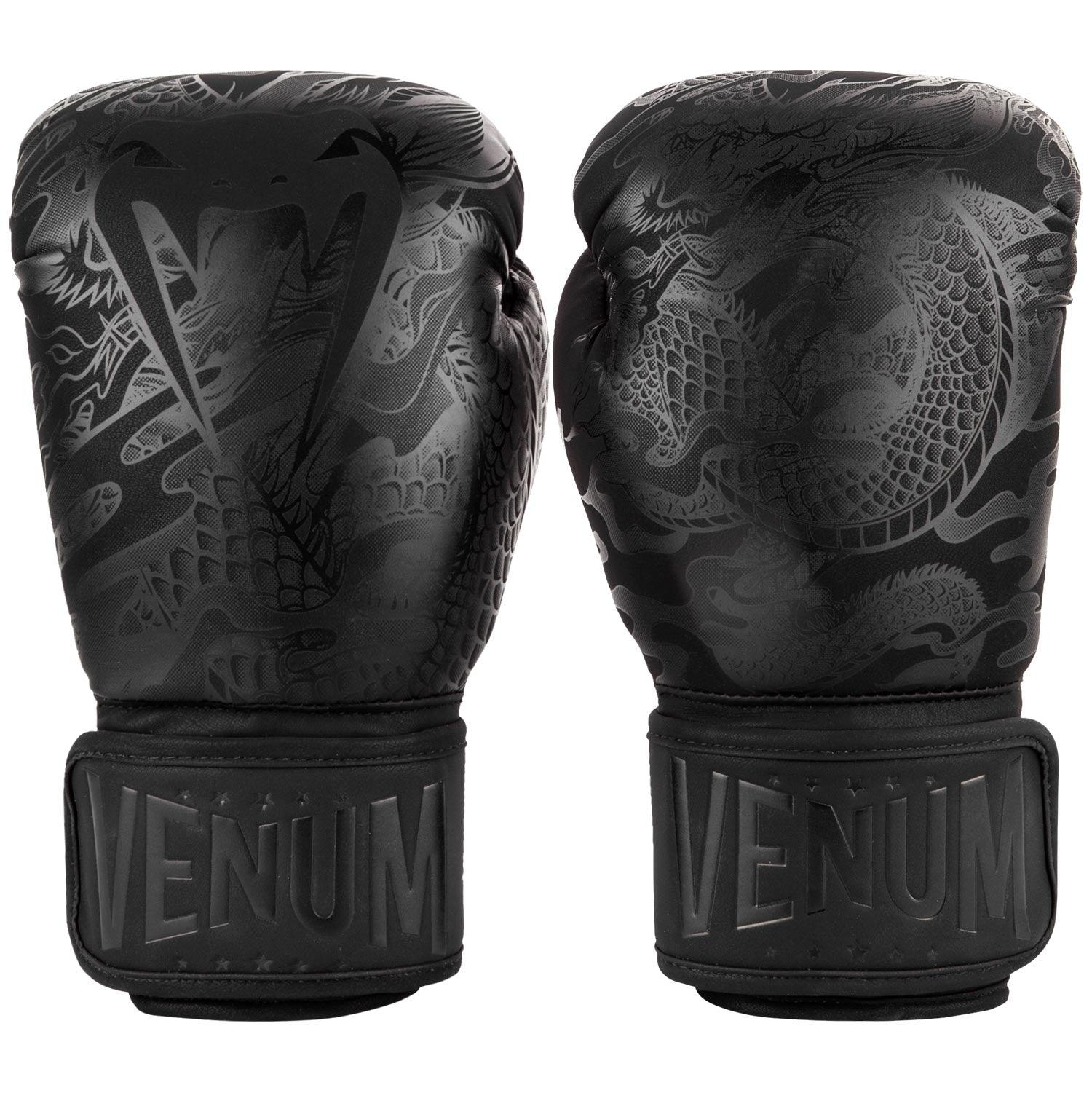 Venum boxing gloves black online