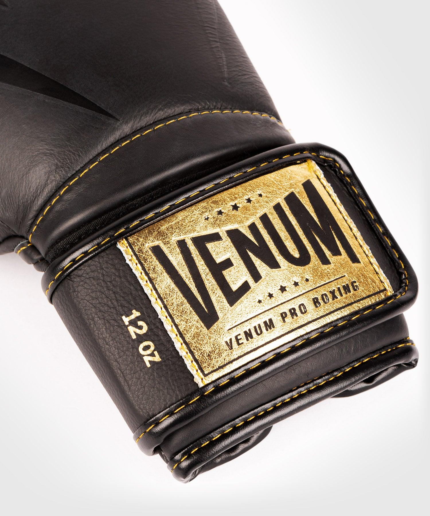 Venum Giant 2.0 Pro Boxing Gloves Velcro - Black/Black-Gold Picture 3