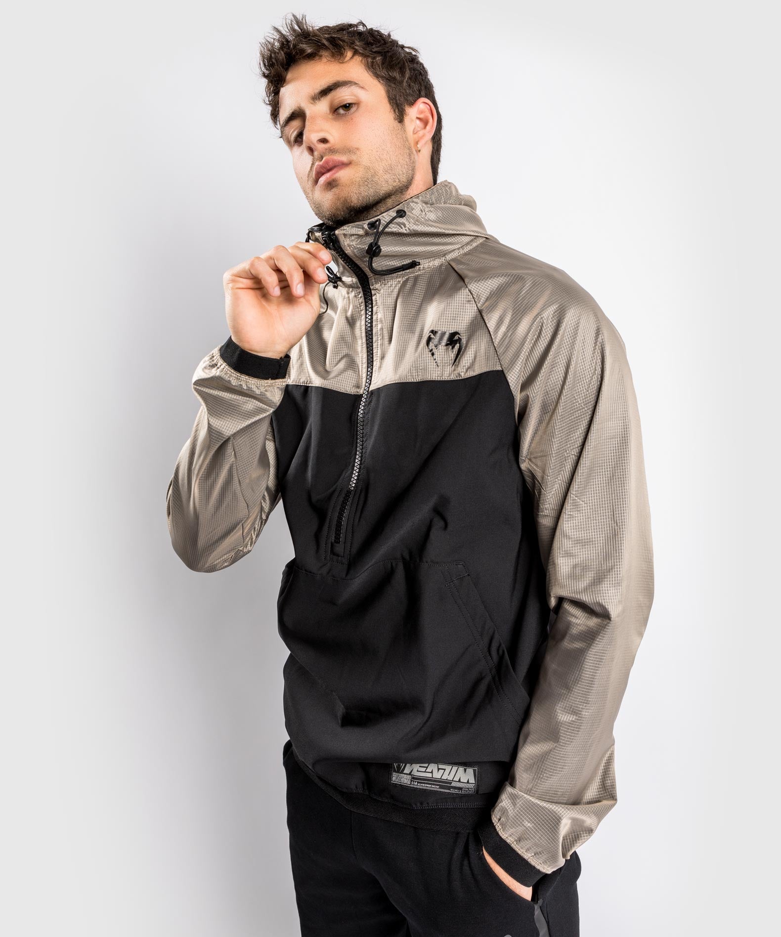 Venum Laser XT Hoodie – Black/Sand