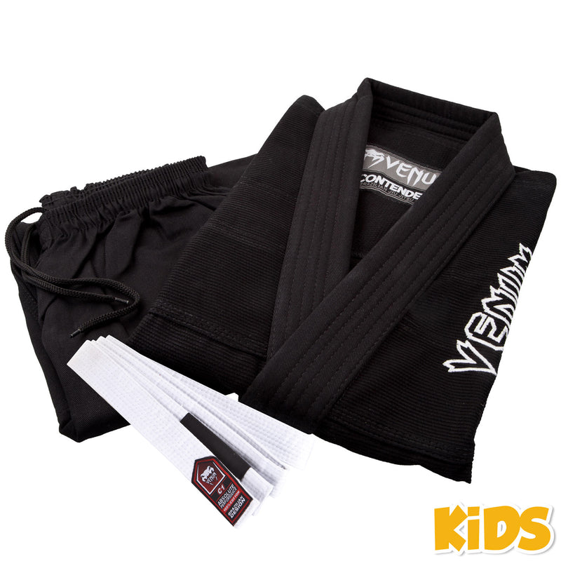 Kimono BJJ Venum Contender Kids - Negro