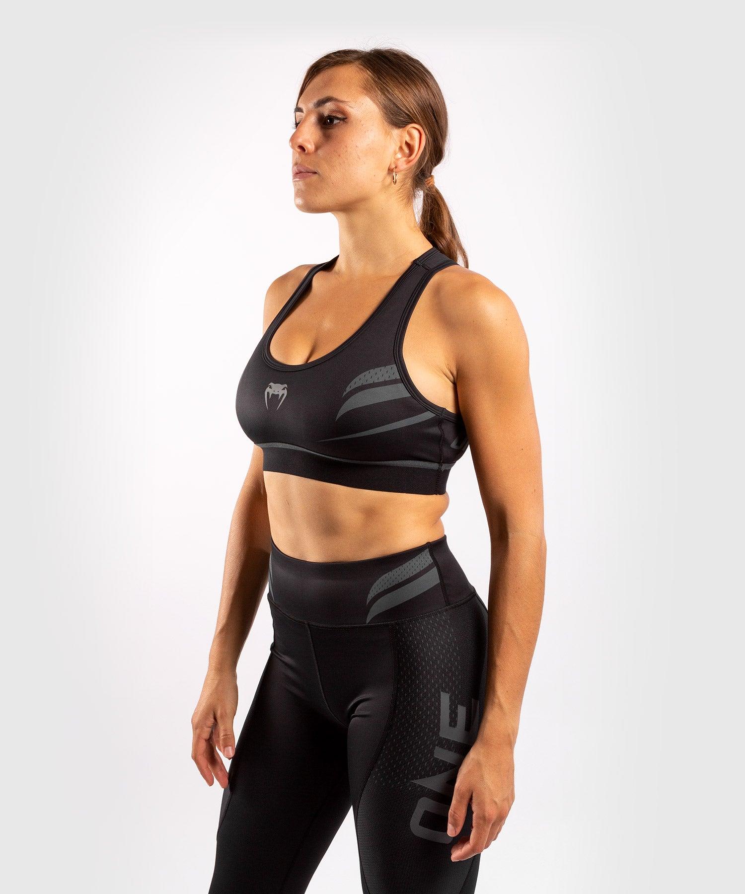 Venum ONE FC Impact Sport Bra - Black/Black Picture 3