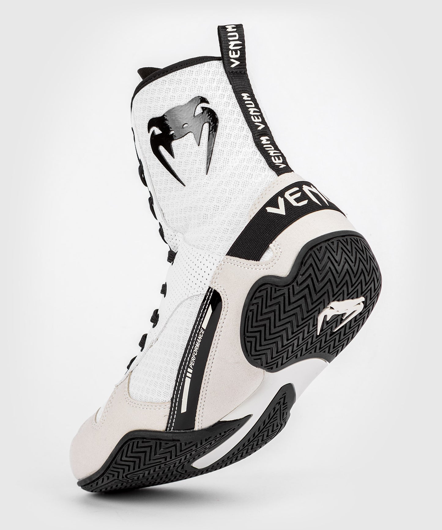 Venum Elite Boxing Shoes - White/Black