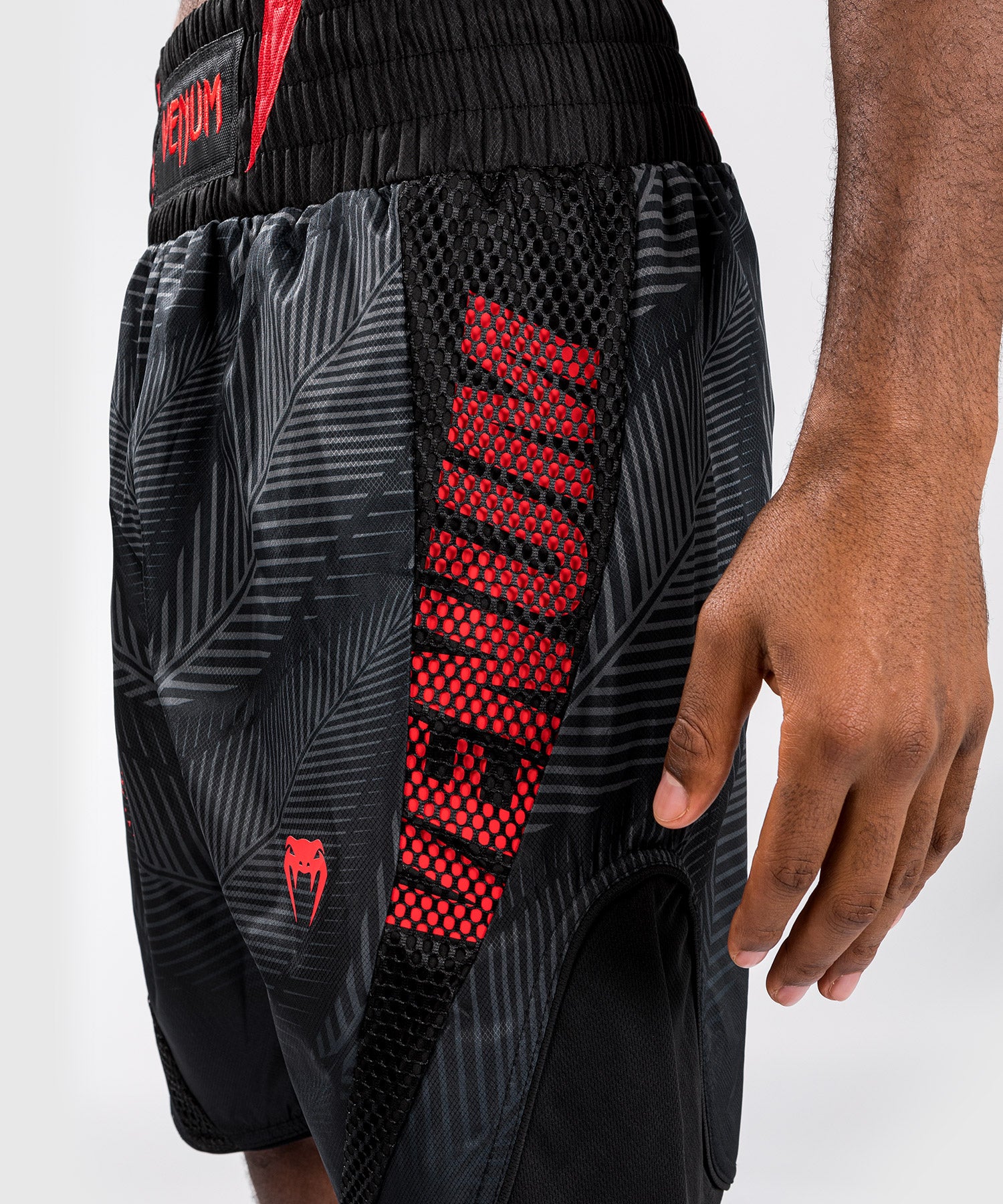 Black and red boxing shorts discount