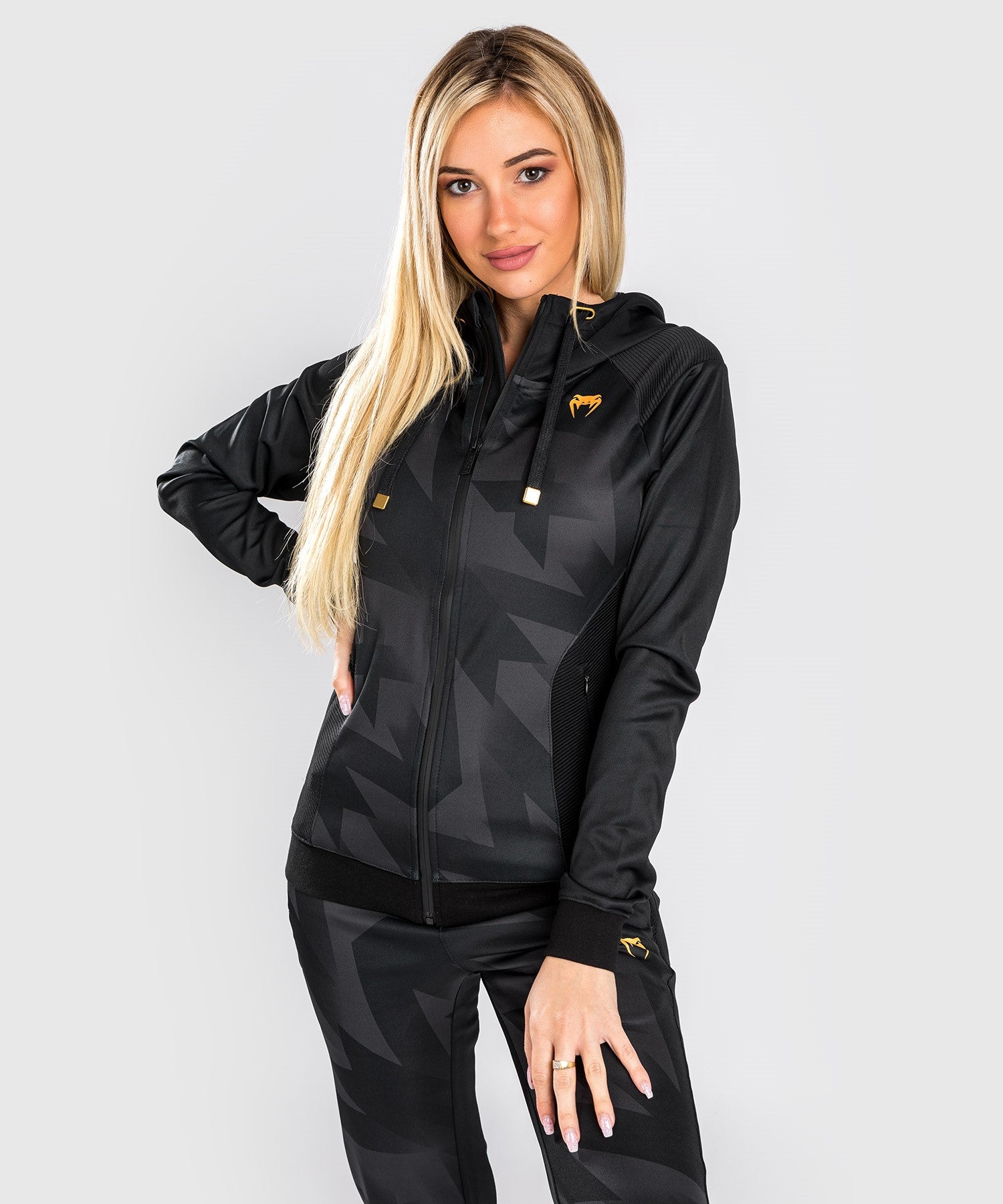 Black and gold womens hoodie best sale